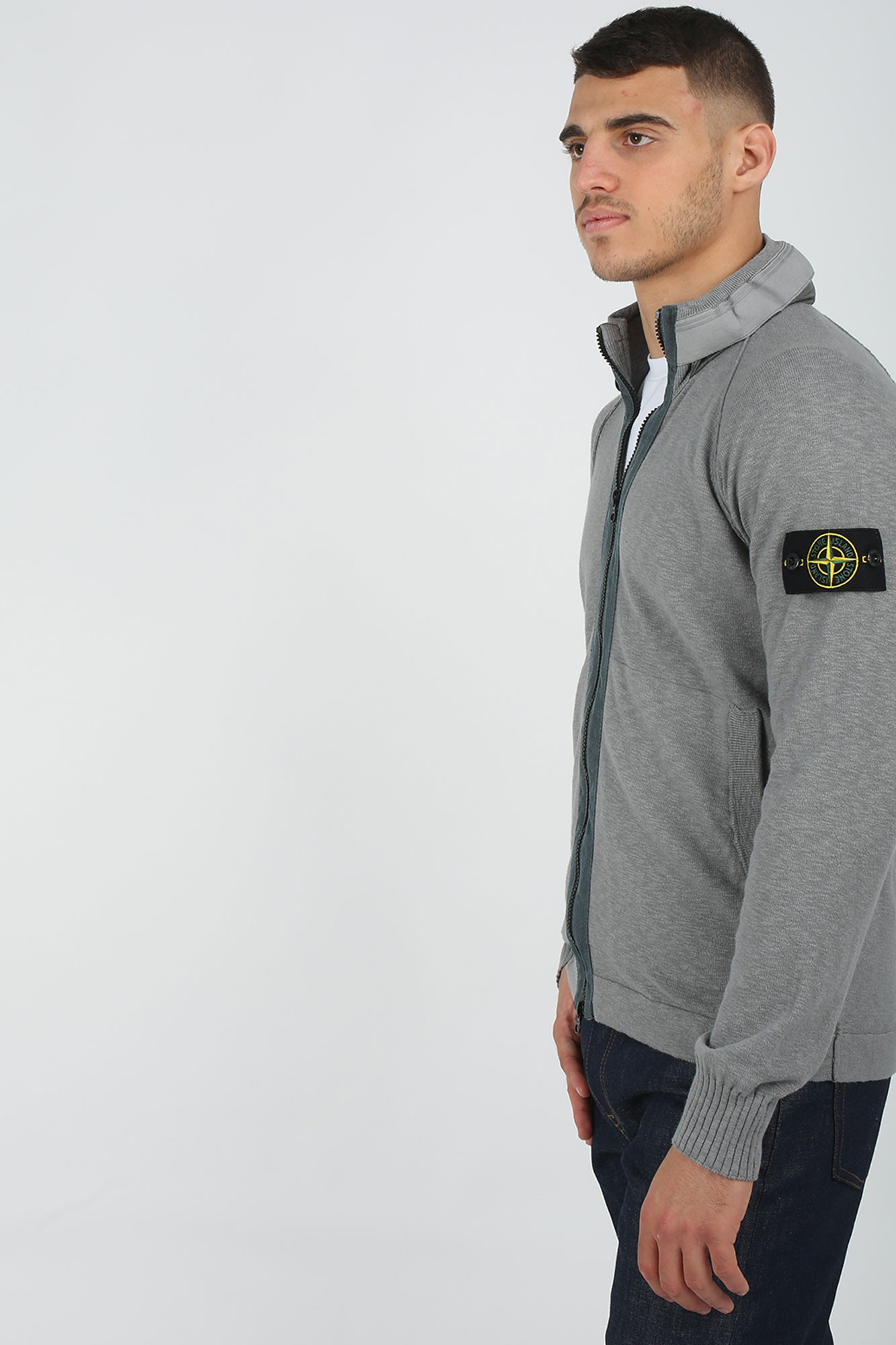 gilet stone island gris