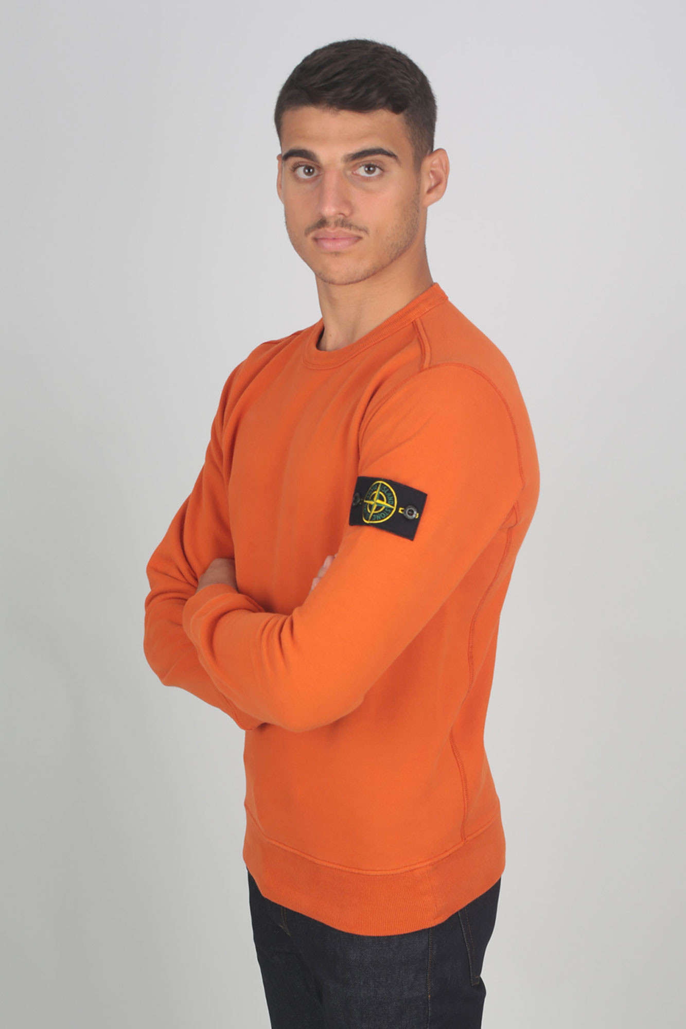 SWEAT-SHIRT STONE ISLAND ORANGE 711562720-V0032