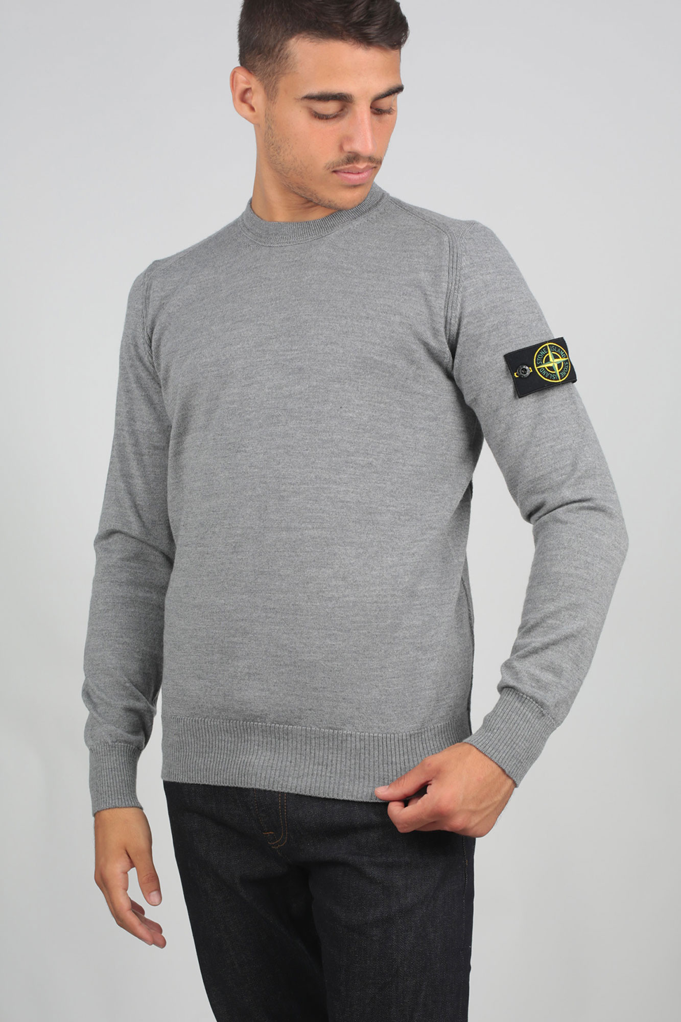 PULL STONE ISLAND GRIS 7115524C4-V0061