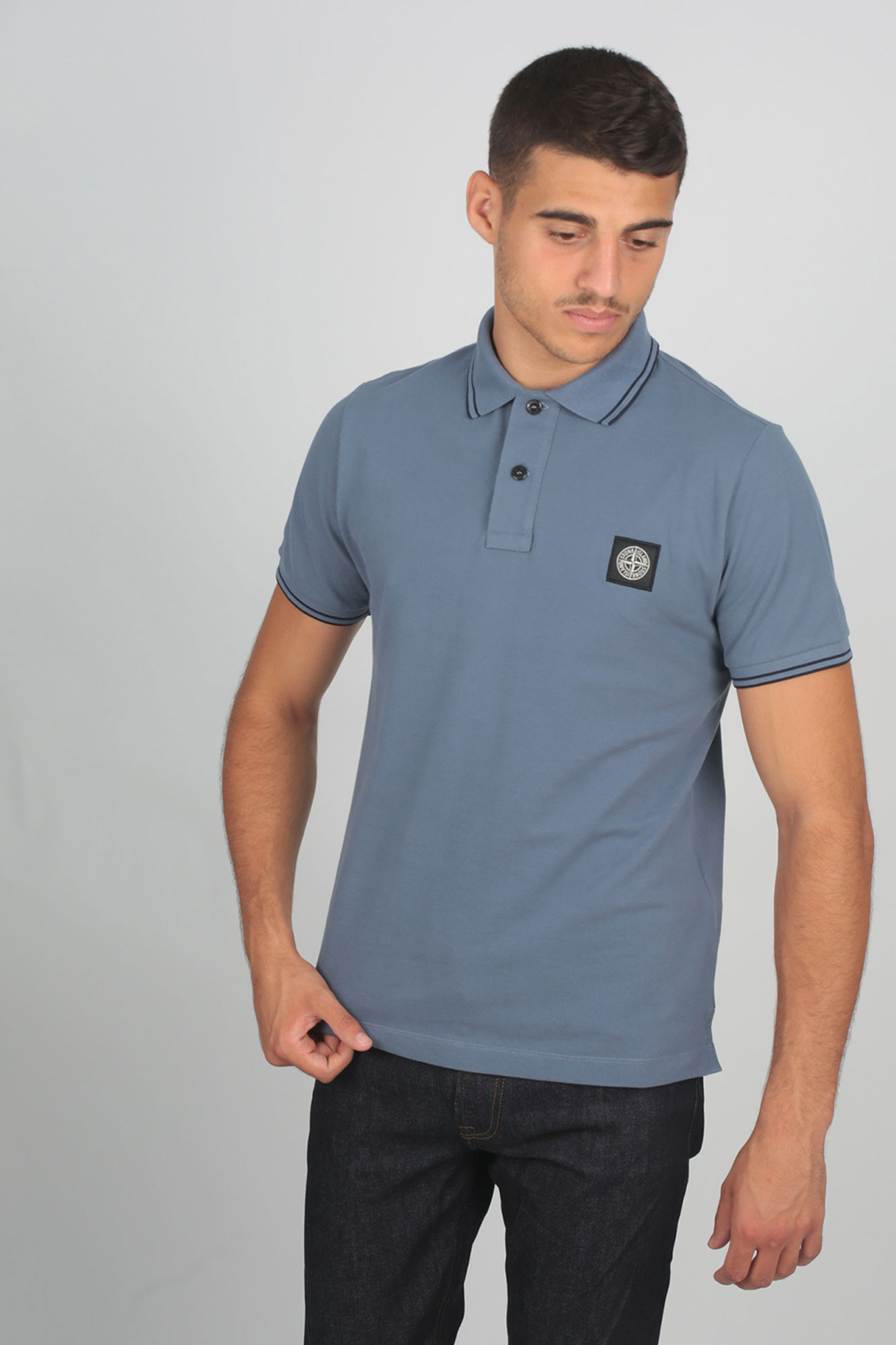 POLO STONE ISLAND BLEU DE PRUSSE 711522S18-V1024