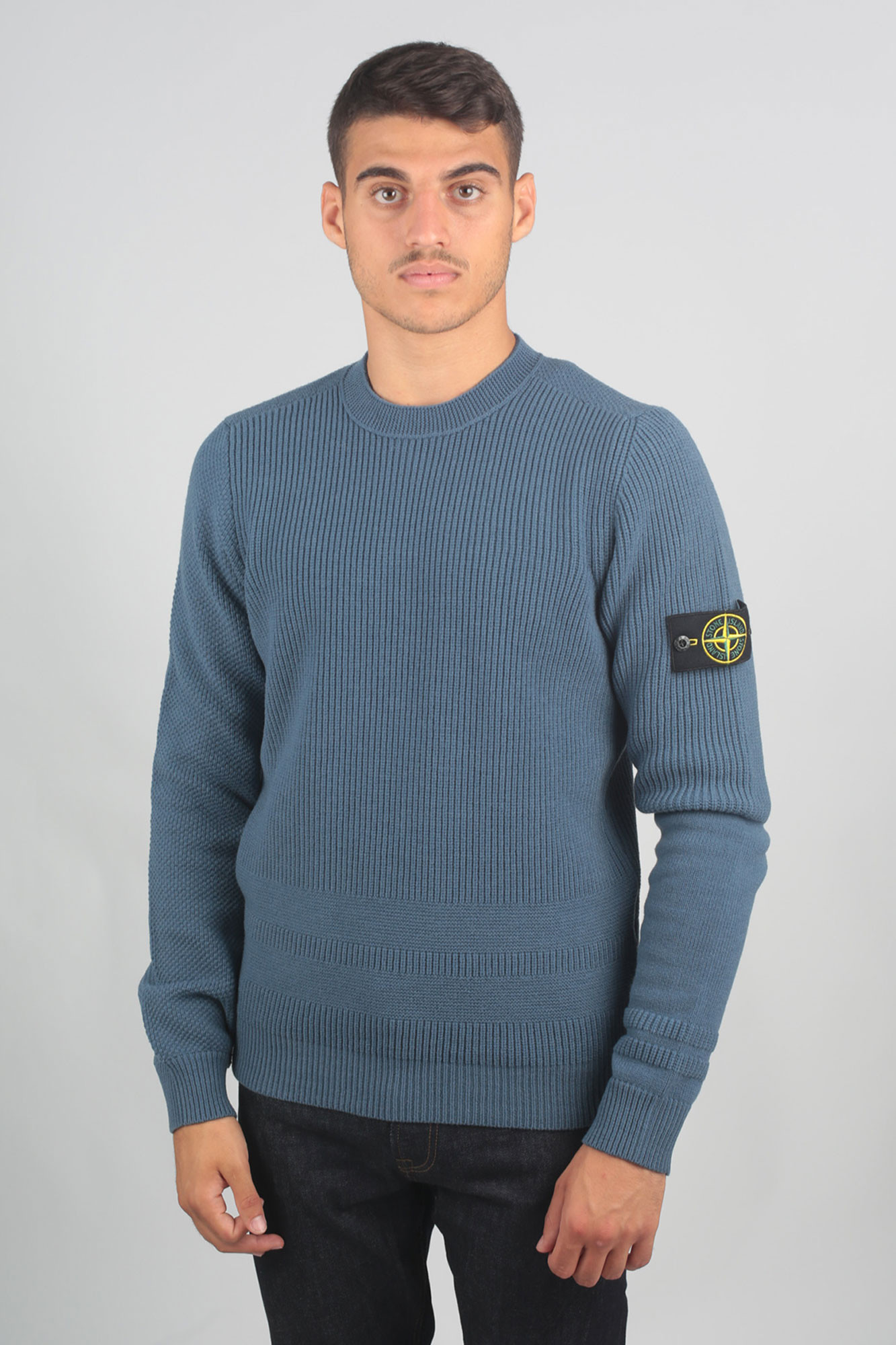 PULL STONE ISLAND BLEU DE PRUSSE 7115592A1-V0024