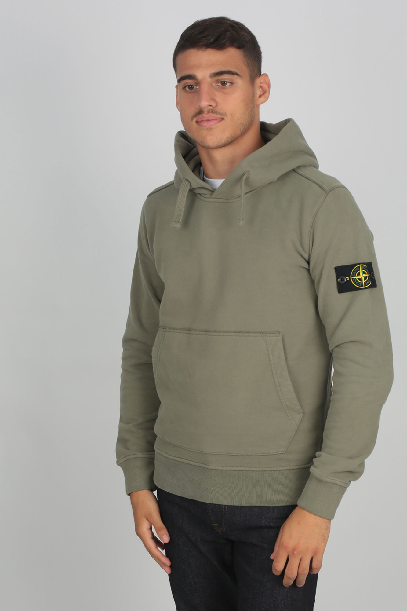 SWEAT-SHIRT STONE ISLAND OLIVE 711562820-V0068