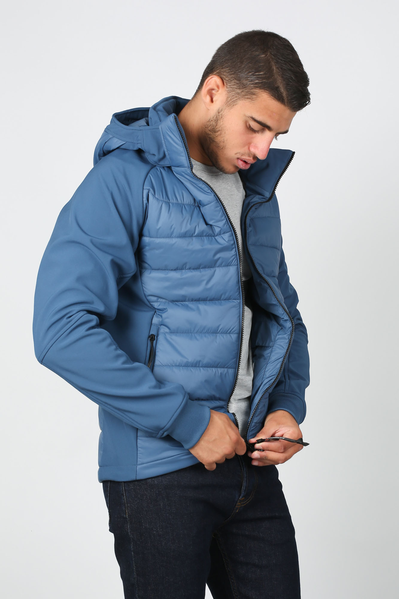 Doudoune cp top company bleu