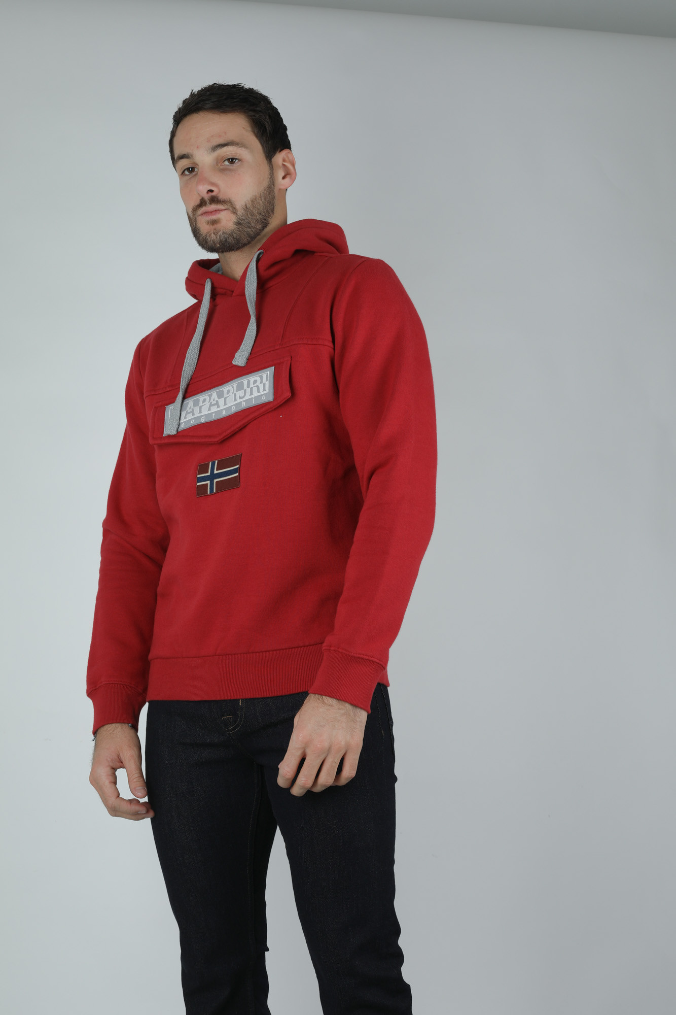 SWEAT-SHIRT NAPAPIJRI ROUGE BURGEE2-REDS