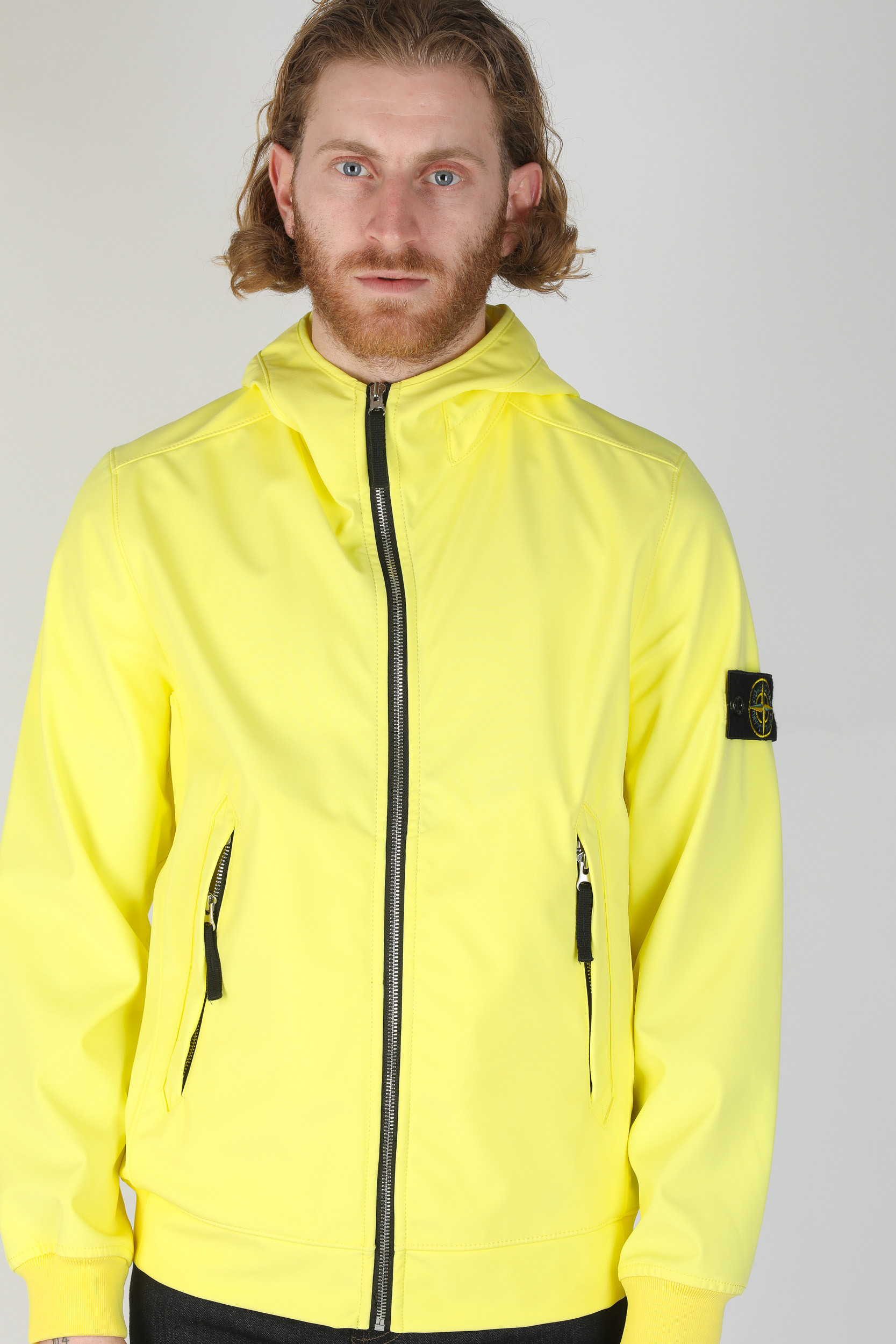 BLOUSON STONE ISLAND JAUNE LIGHT SOFT SHELL-R 721540927-V0031