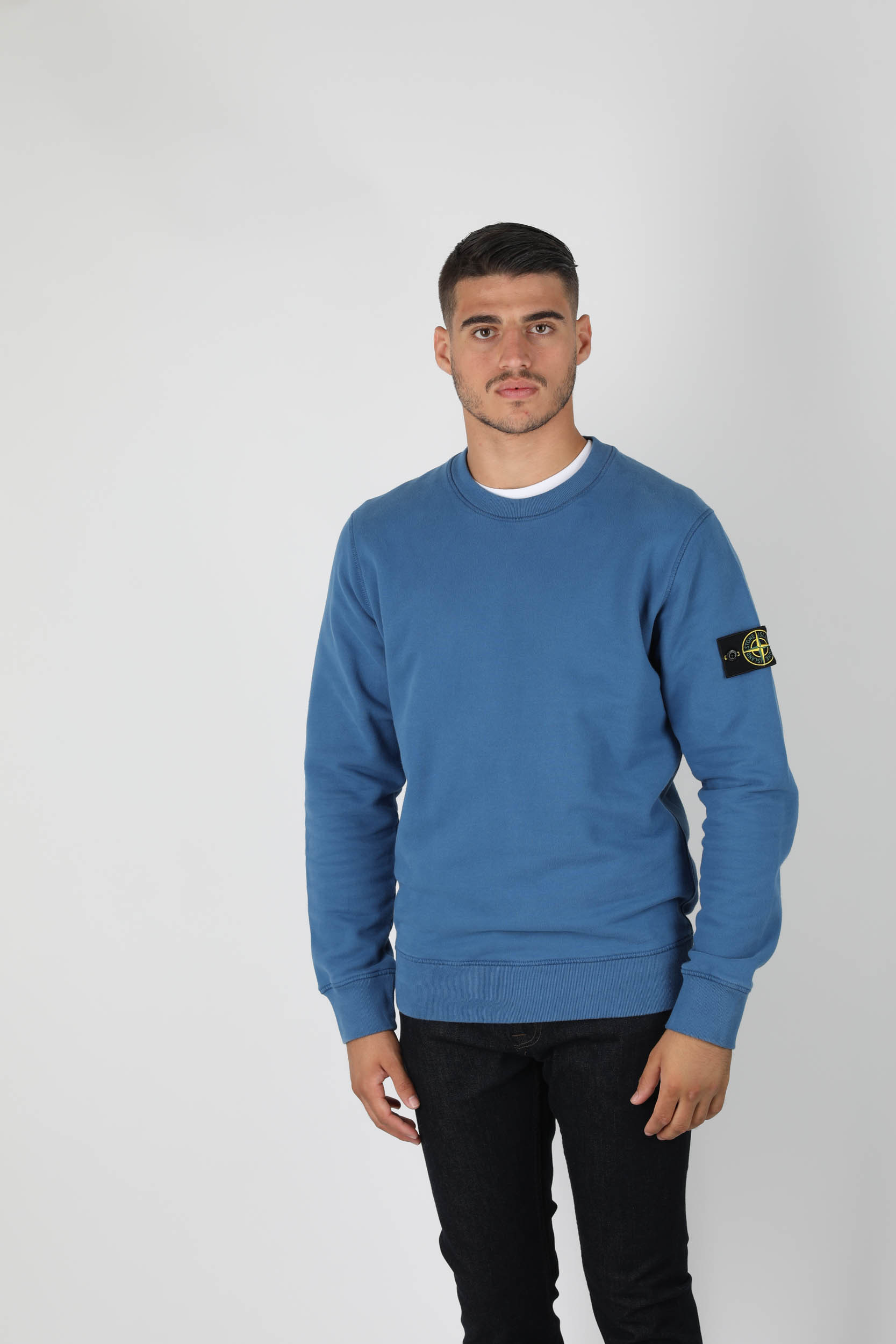 SWEAT-SHIRT STONE ISLAND BLEU ROI 731563020-V0043