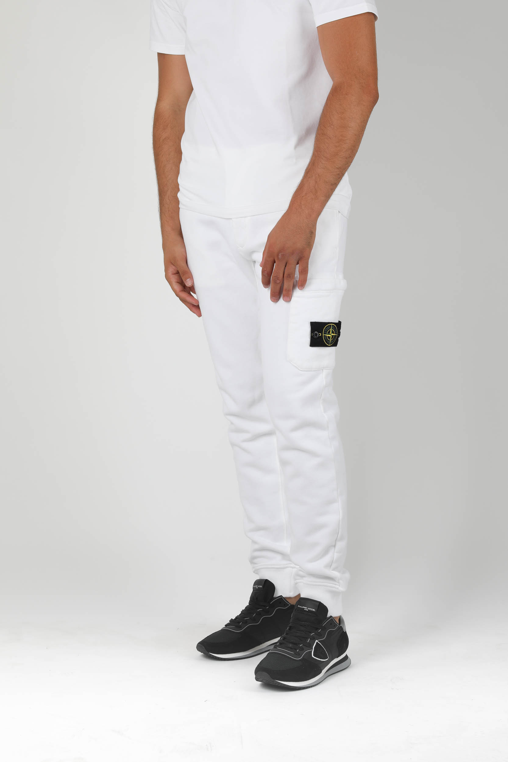 PANTALON DE JOGGING STONE ISLAND BLANC 731564520-V0001