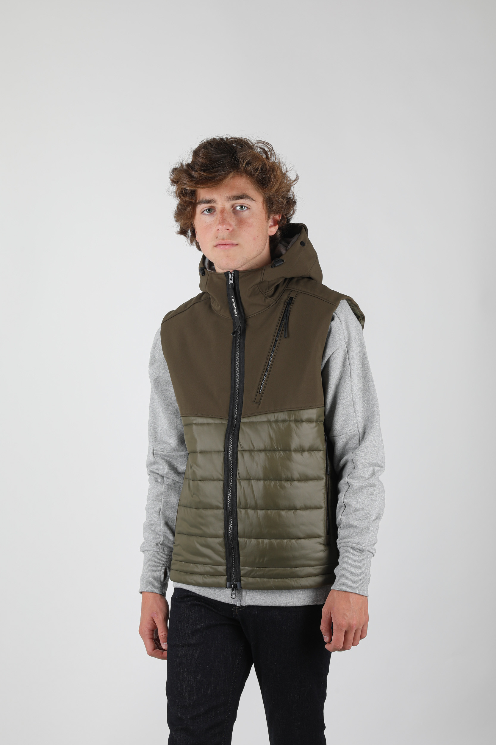 gilet sans manche kaki