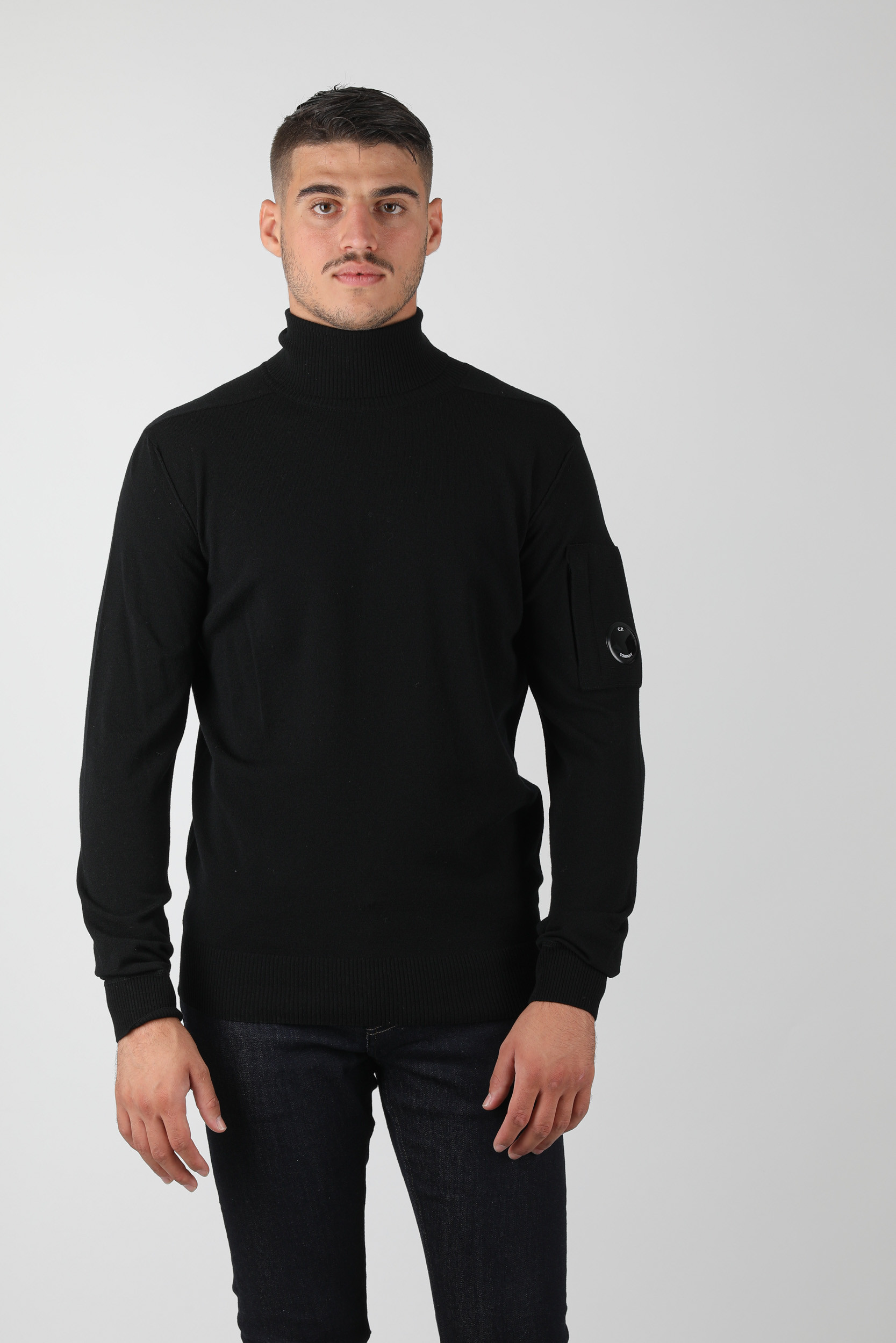 PULL COL ROULE C.P COMPANY NOIR N101A-999