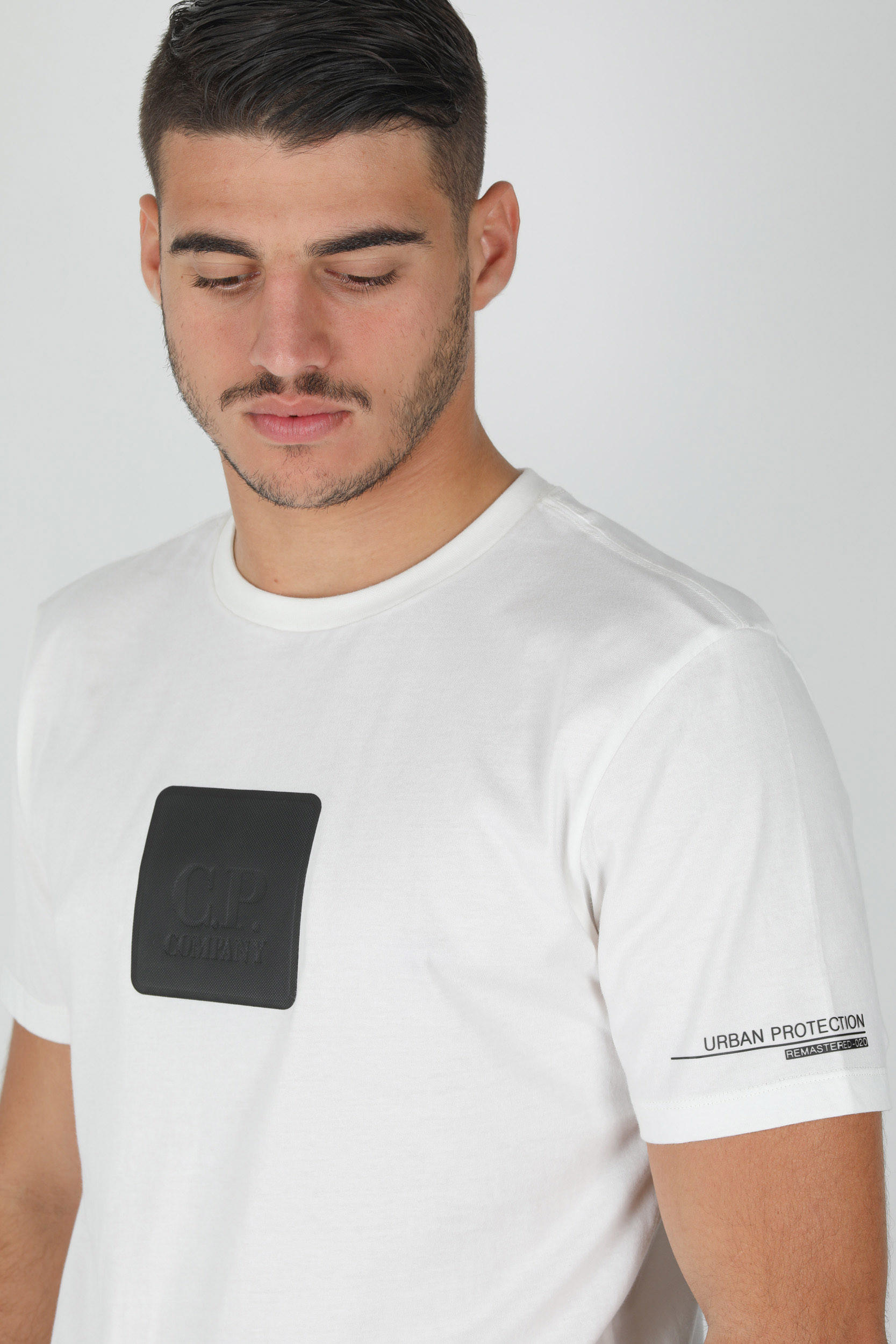 TEE-SHIRT CP COMPANY BLANC S164A-103