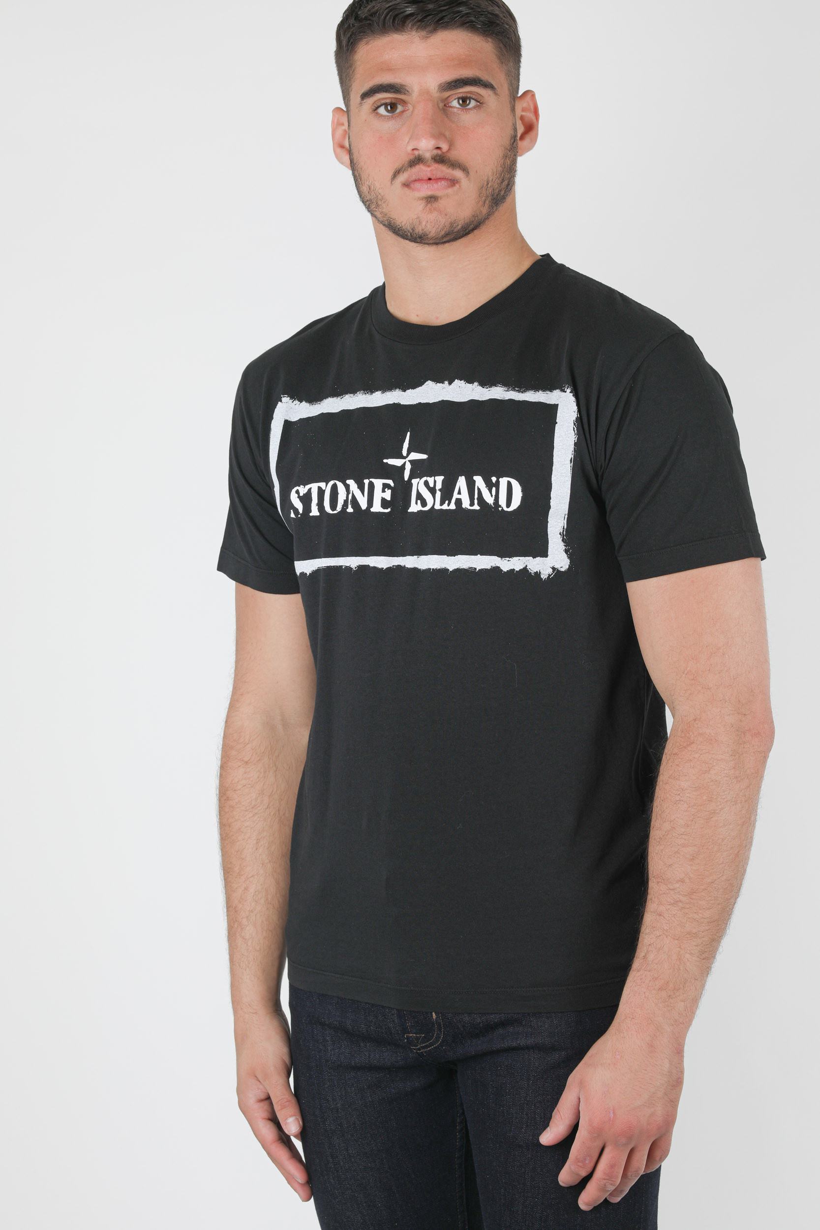 T shirt on sale stone island noir