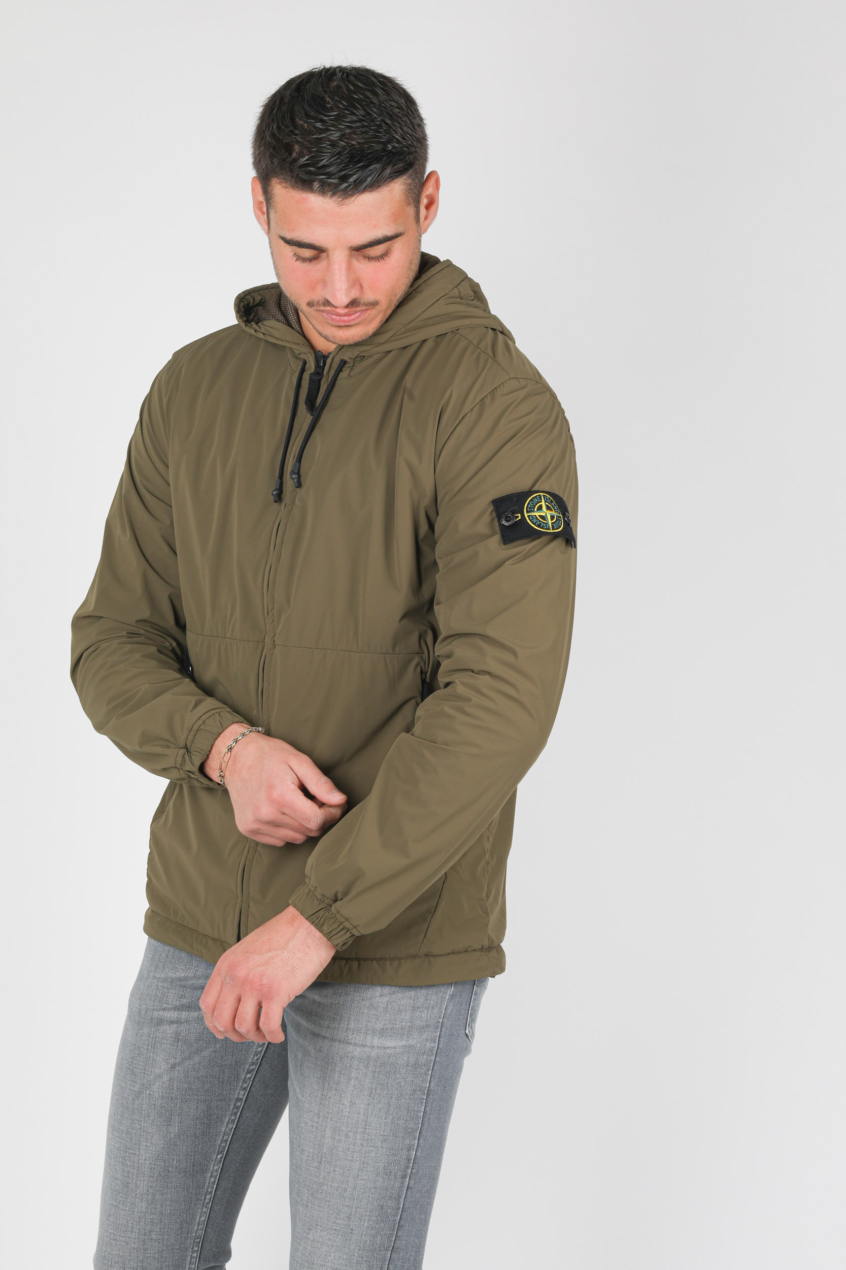 Veste kaki top stone island