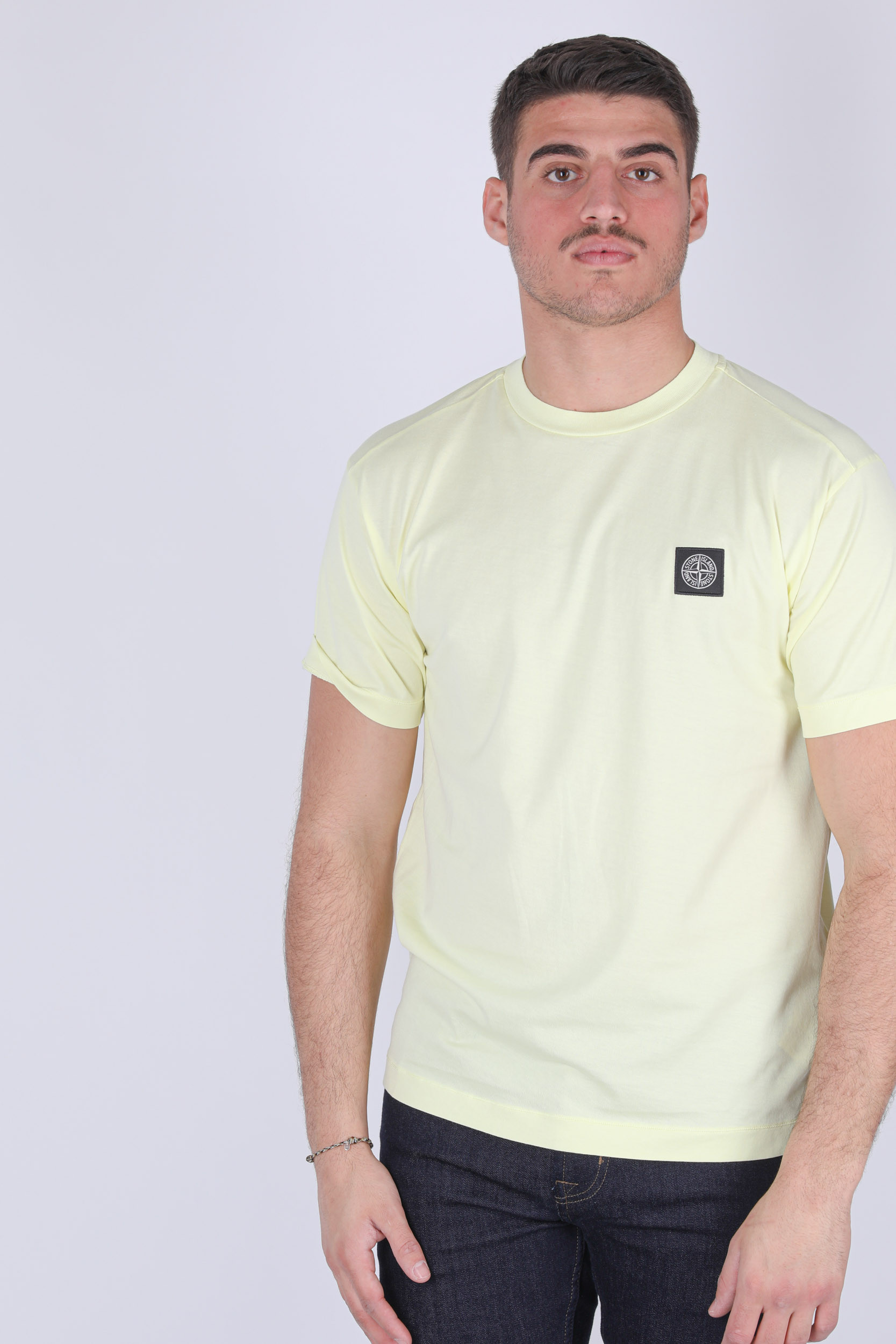 T-SHIRT STONE ISLAND JAUNE 741524113-V0031