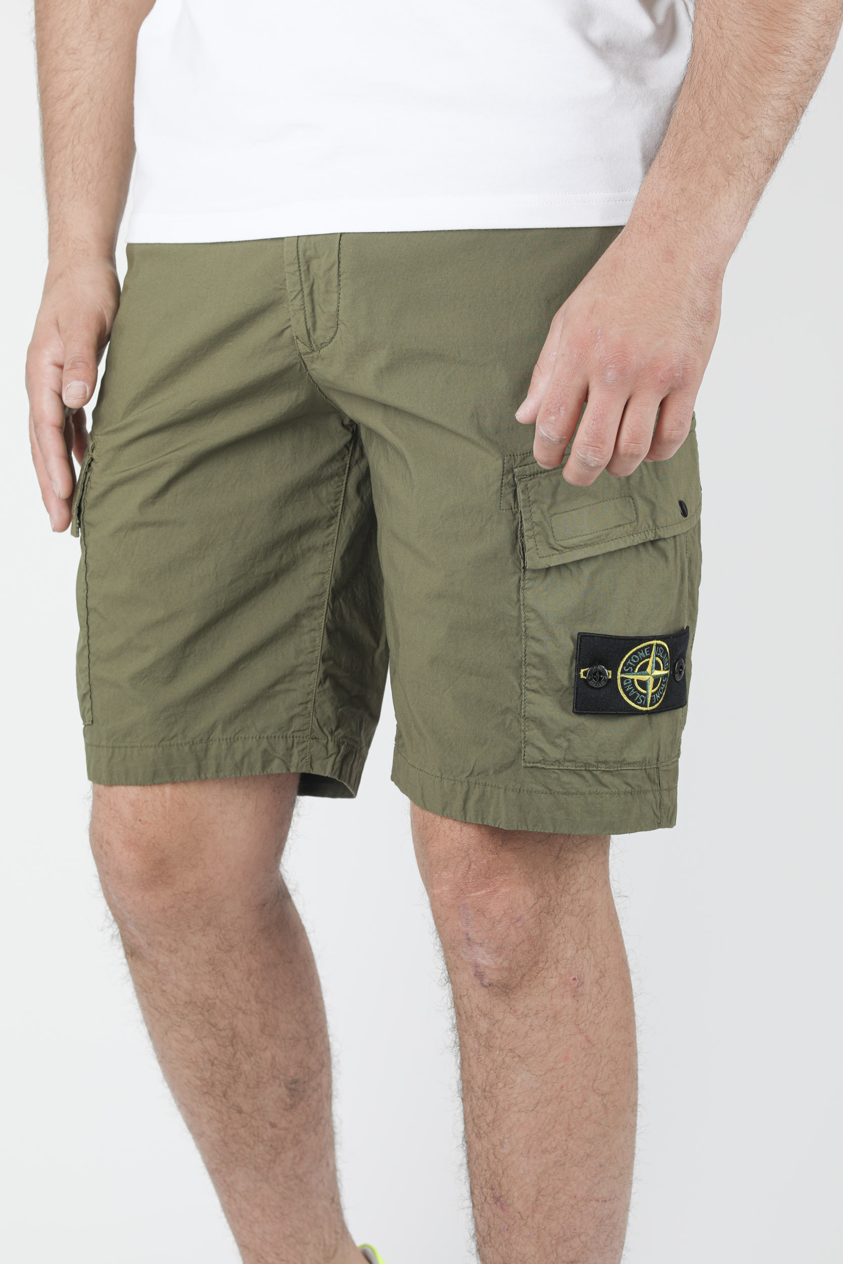 SHORT CARGO STONE ISLAND KAKI 7415L0803-V0058