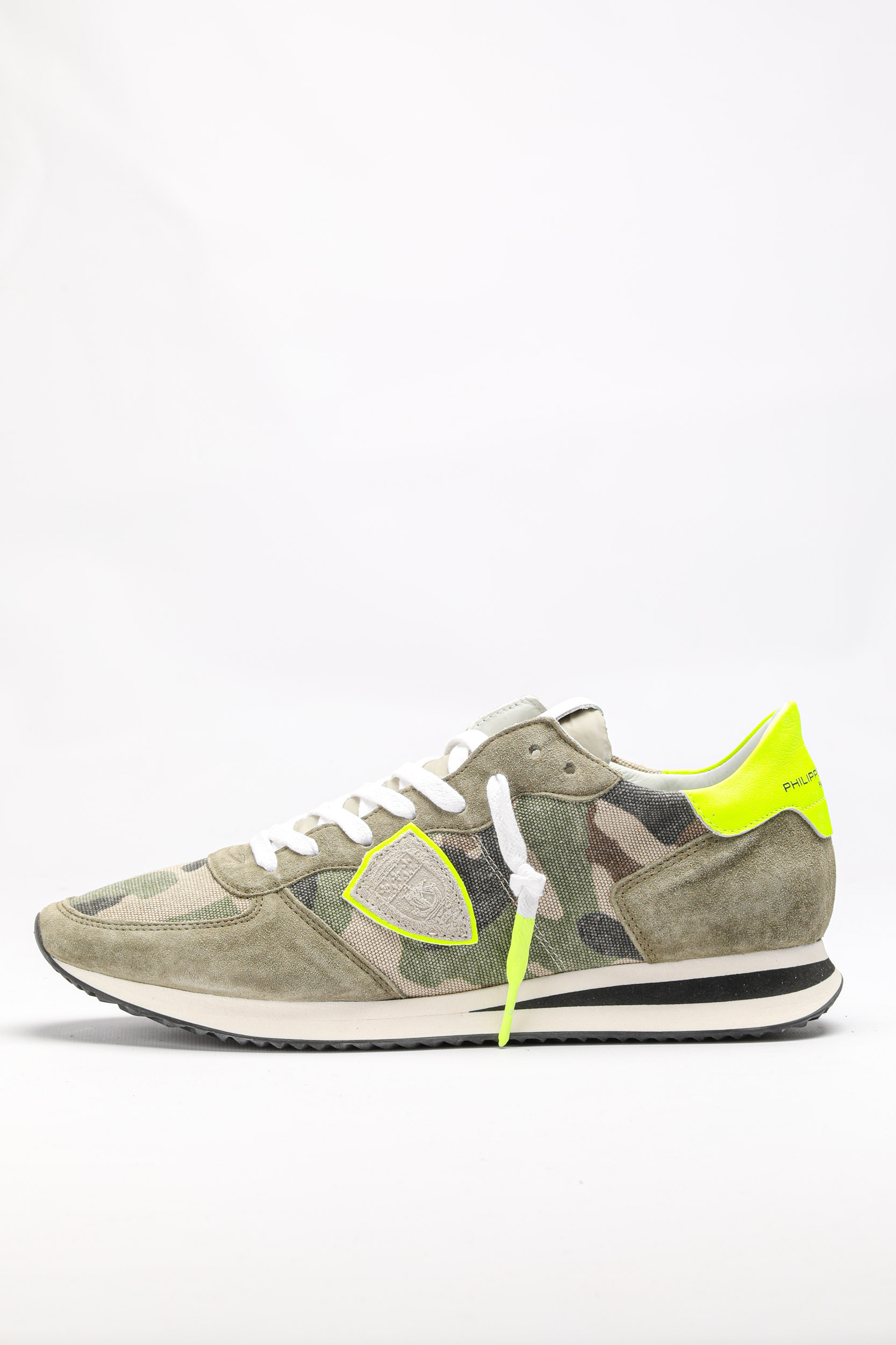 BASKETS PHILIPPE MODEL CAMOUFLAGE KAKI RUNNING TZLU-CN02