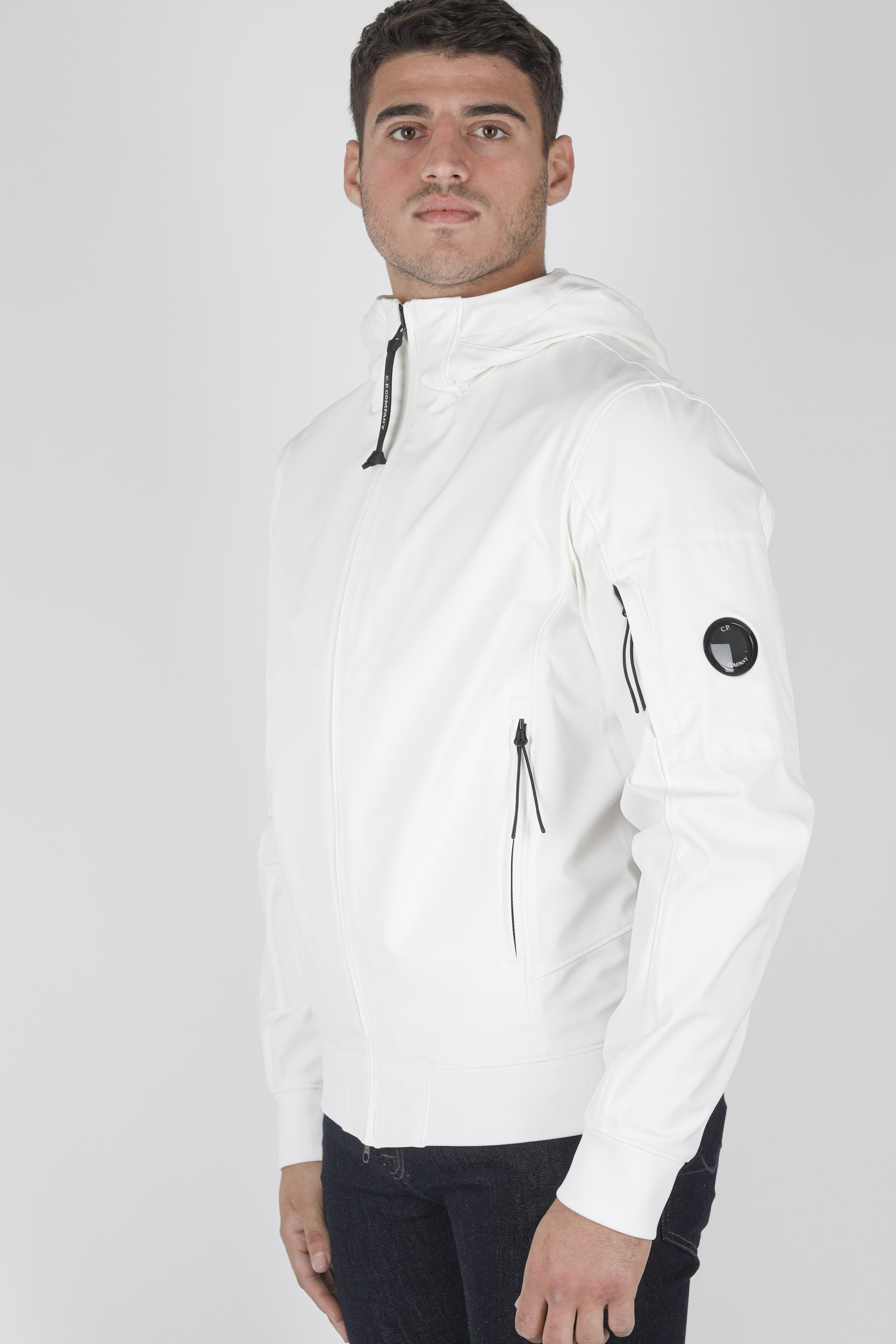 BLOUSON SOFT SHELL-R C.P COMPANY BLANC W014A-103