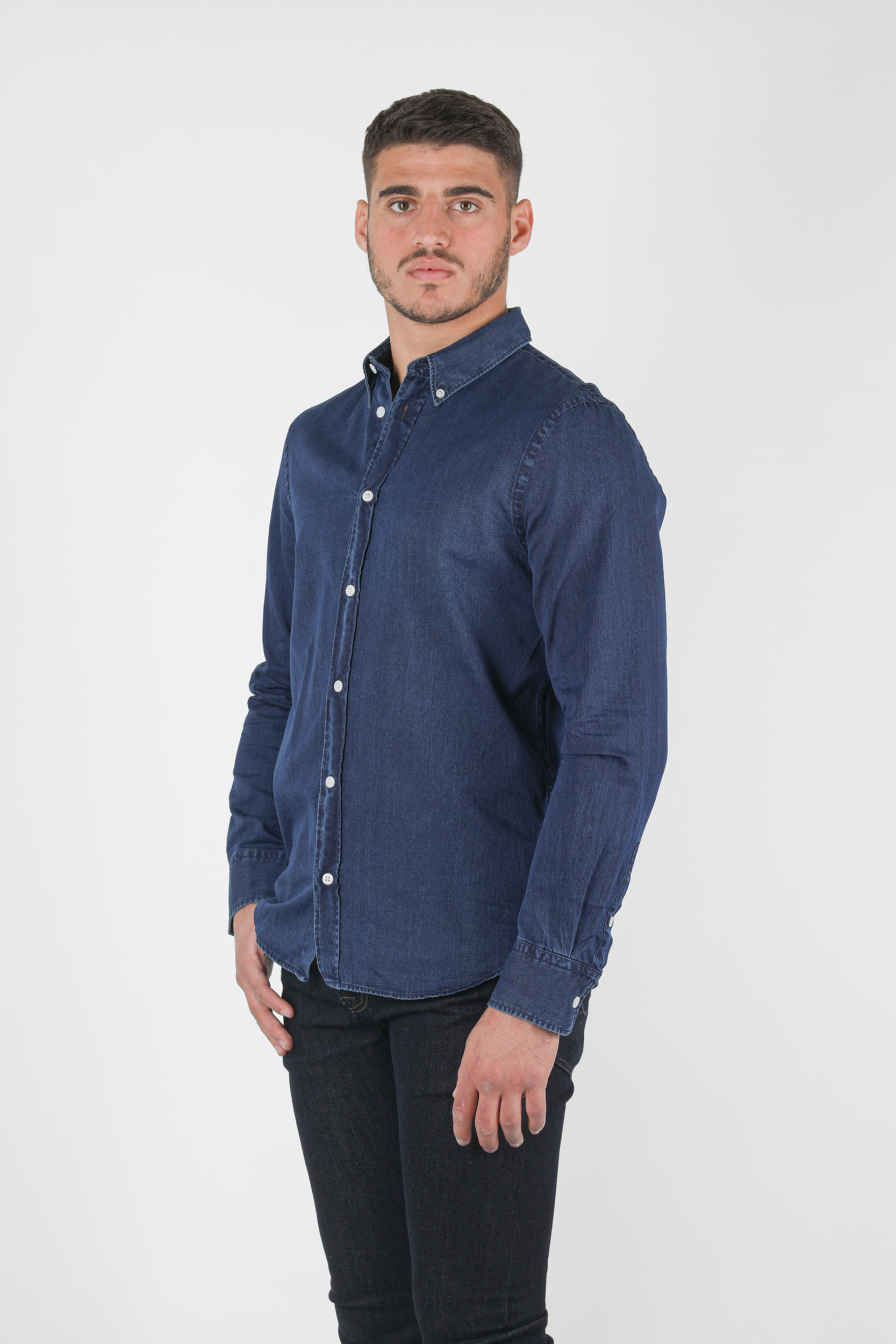 CHEMISE EN JEAN BLEU FILIPPA K 27722-9058