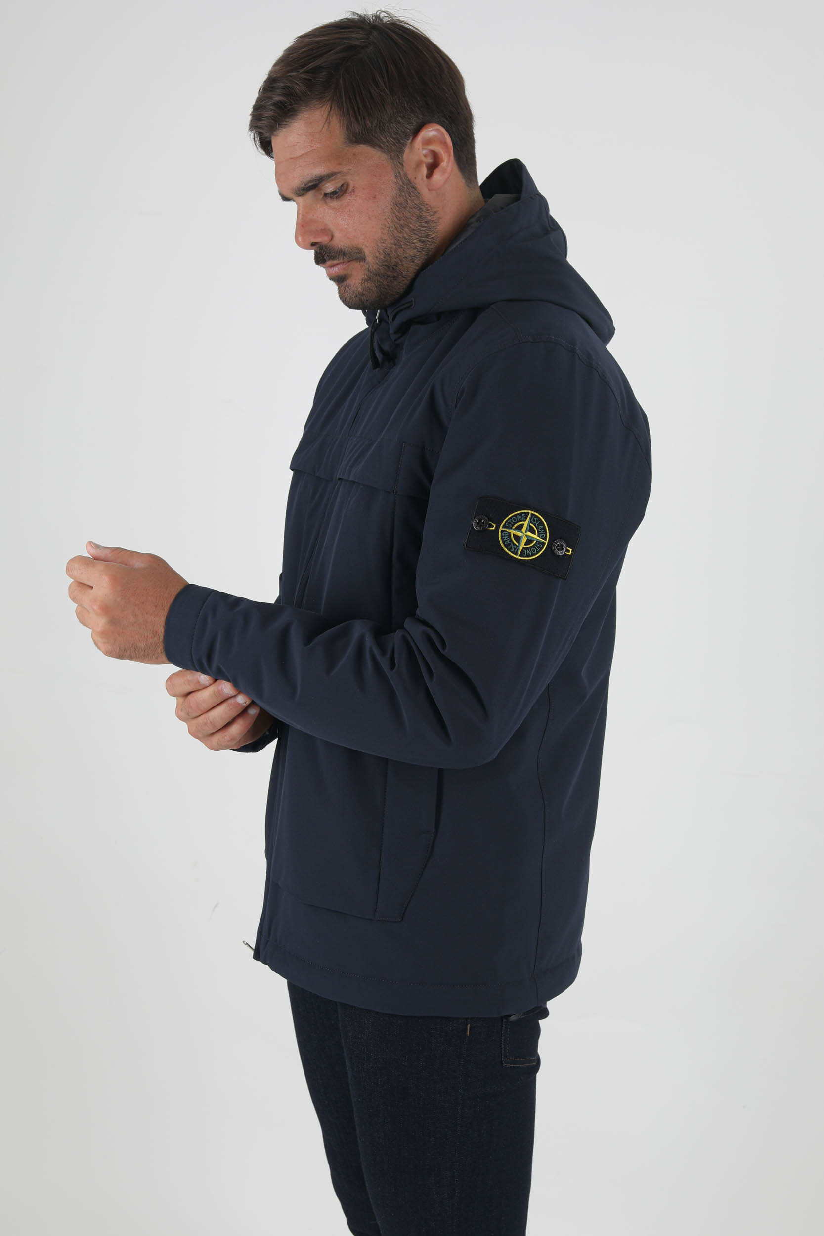 BLOUSON STONE ISLAND PRIMALOFT NYLON MAT MARINE 751541427-V0020