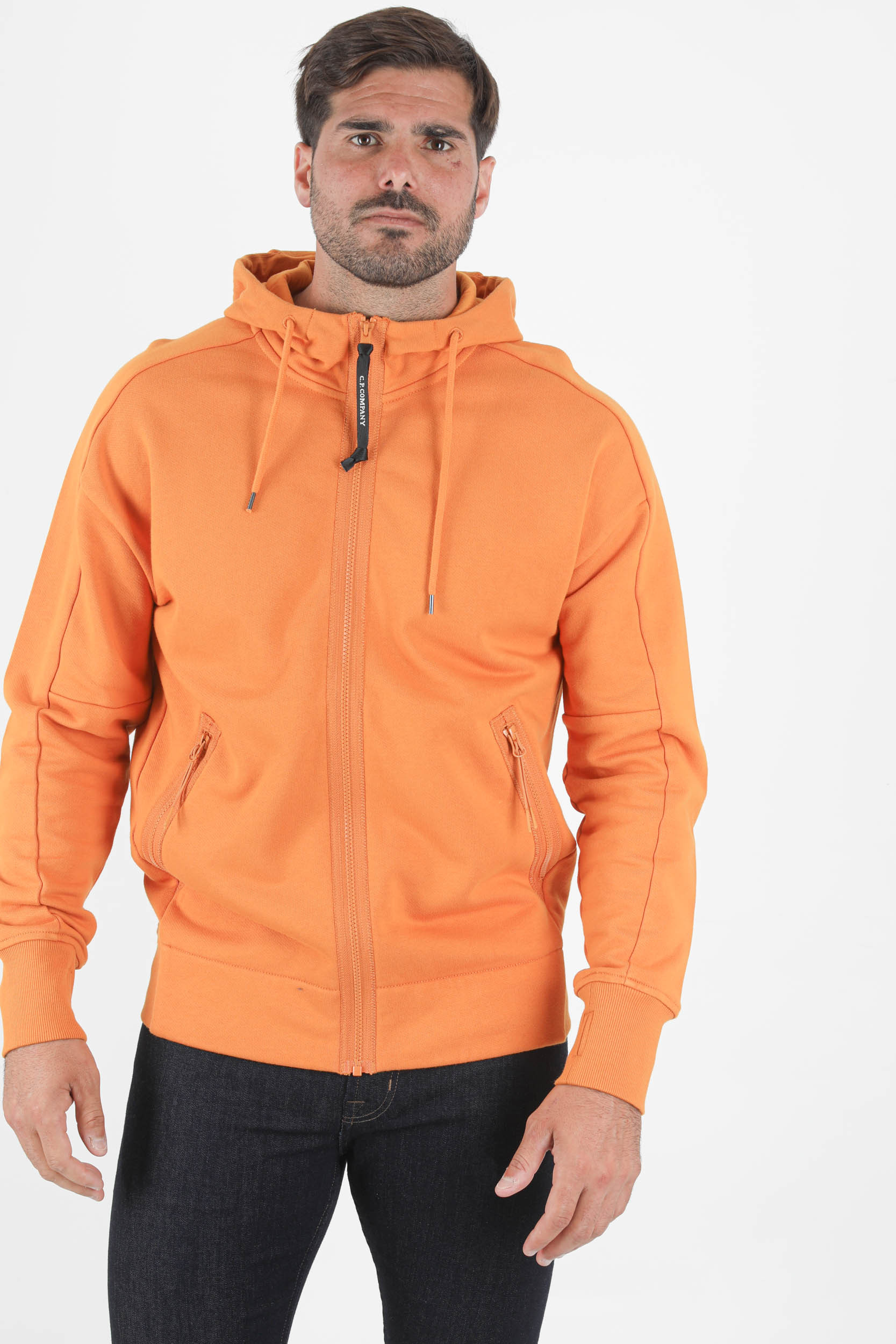 SWEAT AVEC LUNETTE C.P COMPANY ORANGE S060A-436