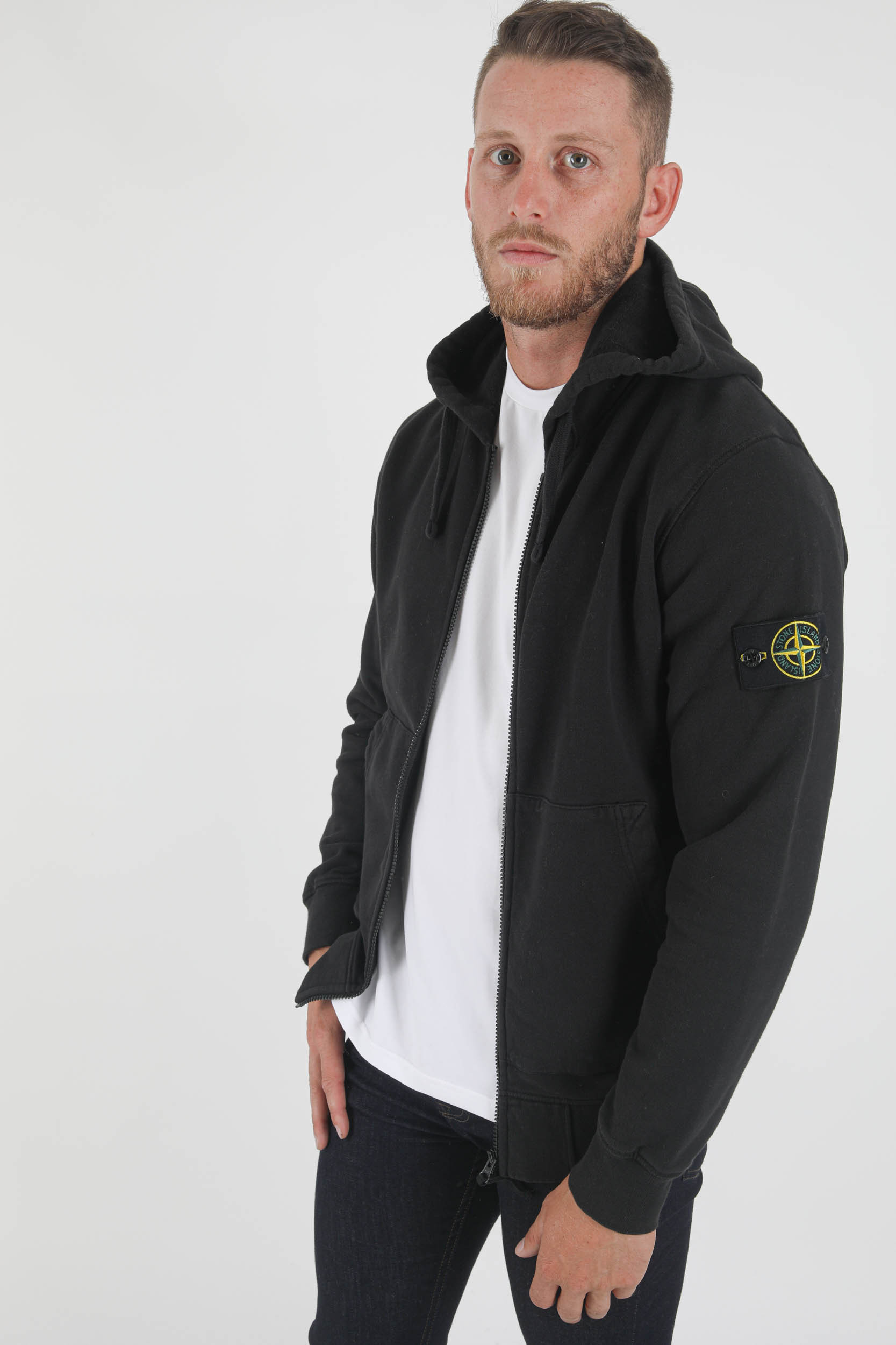 gilet zippé stone island