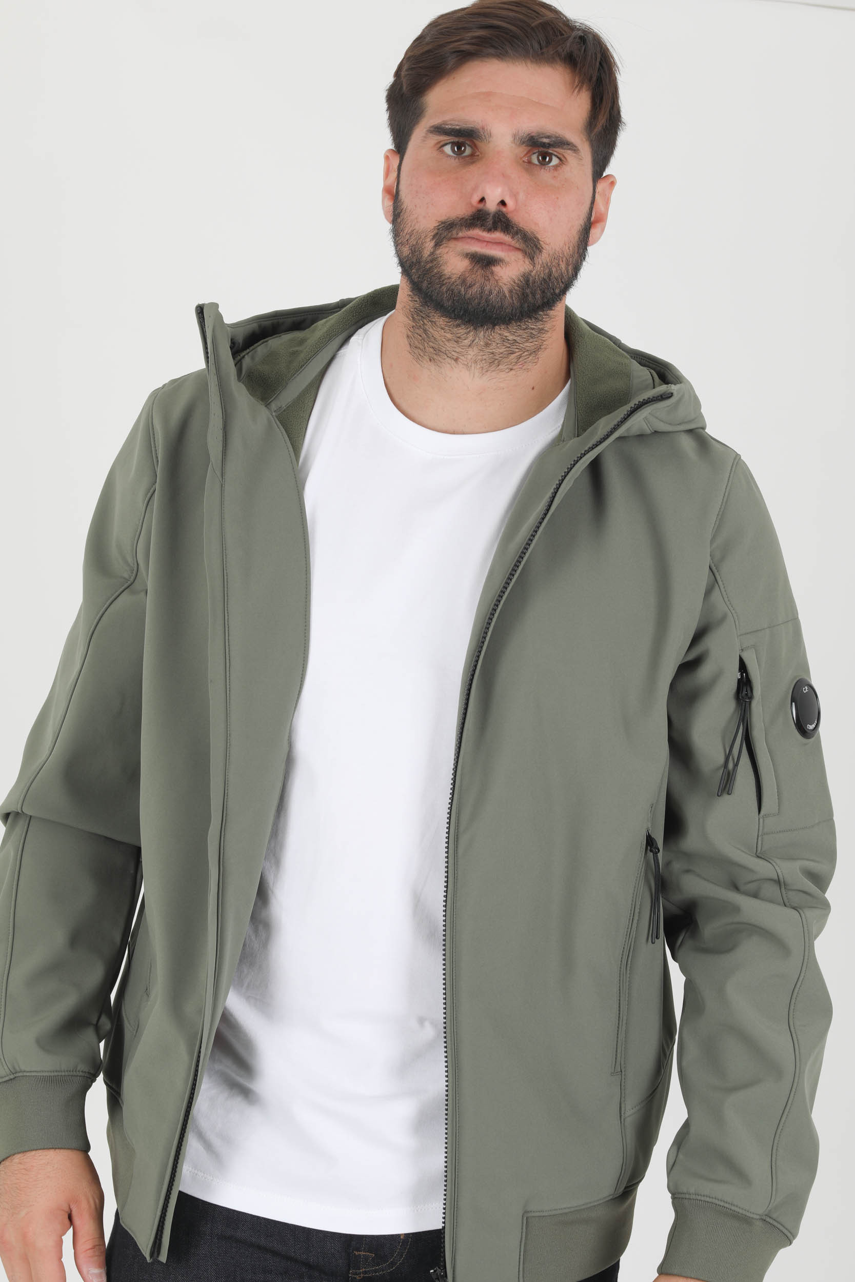 BLOUSON SOFT SHELL R KAKI CP COMPANY W003A 665