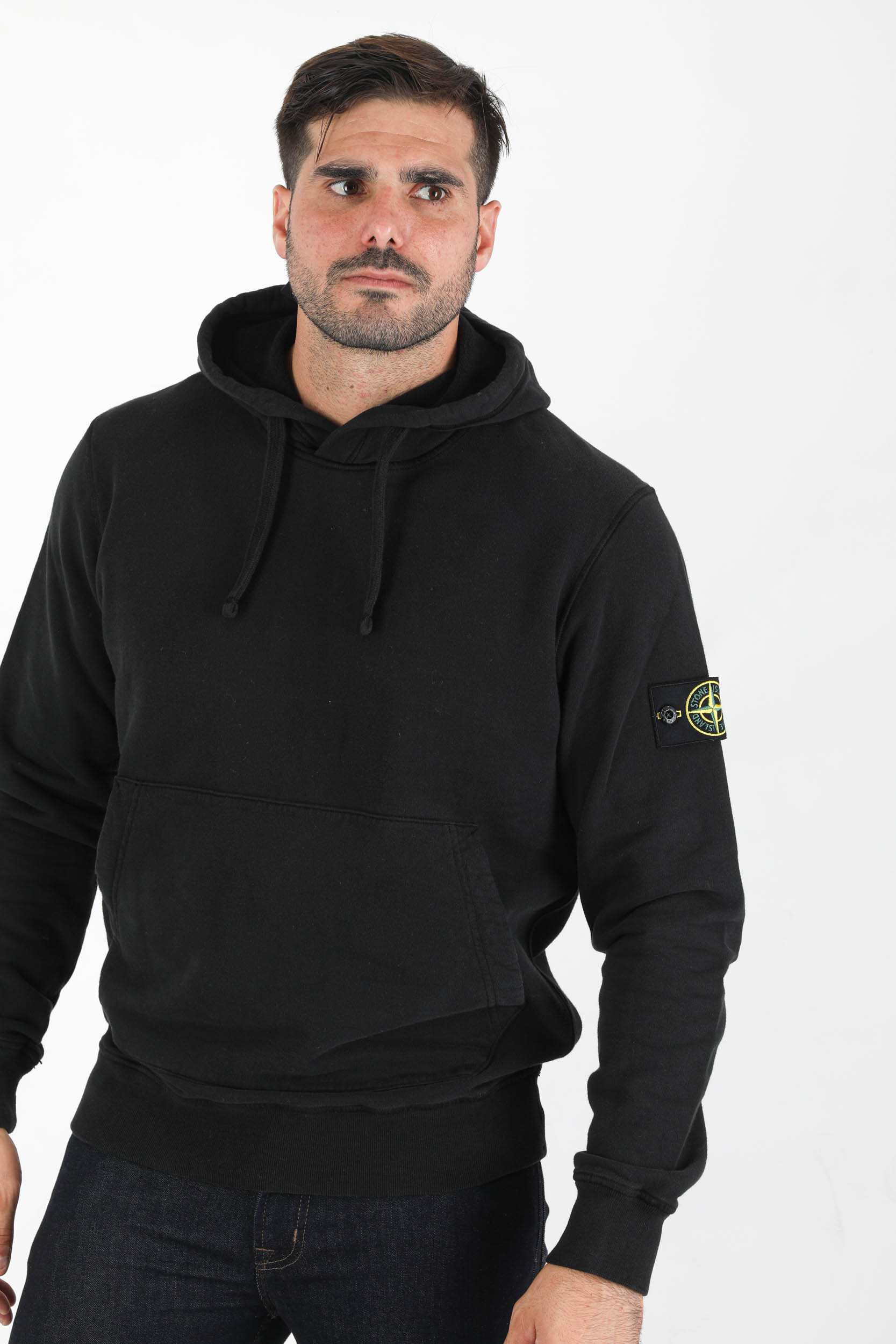 SWEAT NOIR STONE ISLAND 751564120-V0029