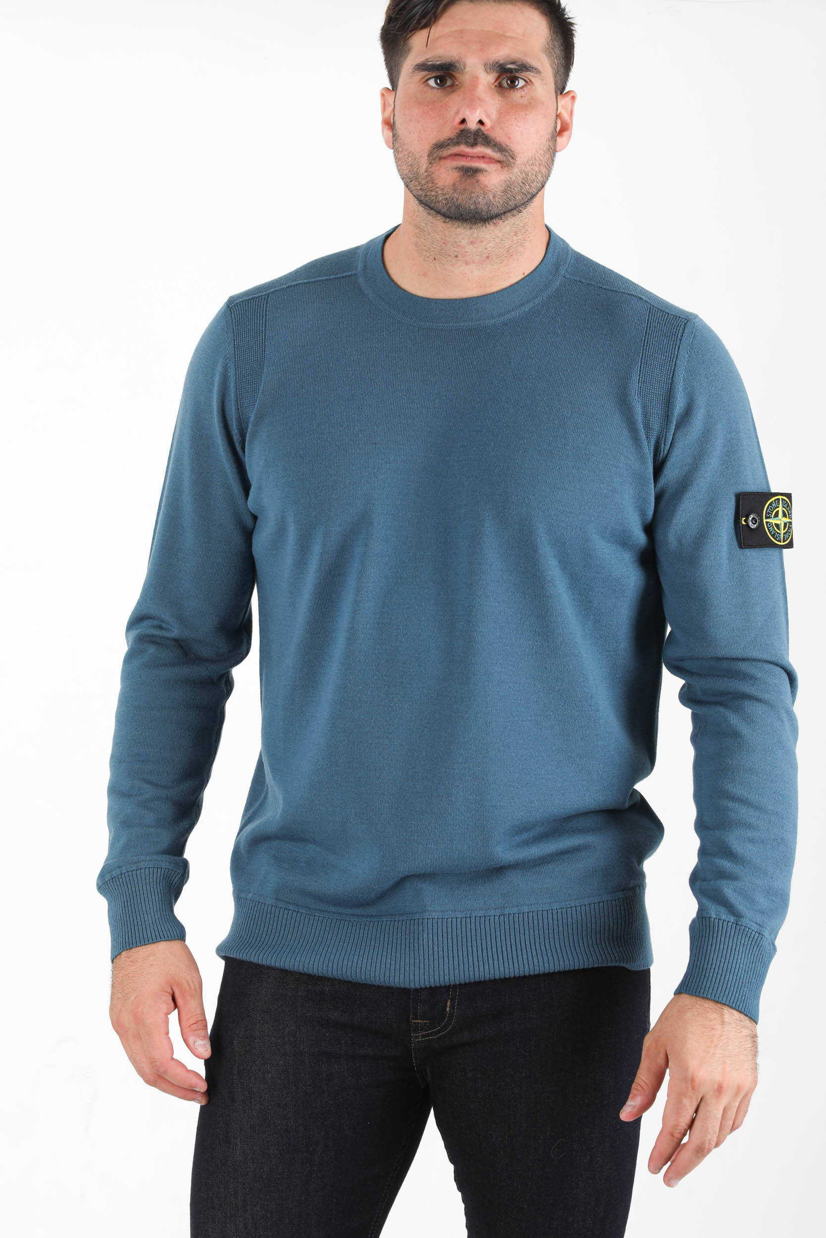 PULL BLEU PETROLE MERINOS STONE ISLAND 7515526C4-V0023