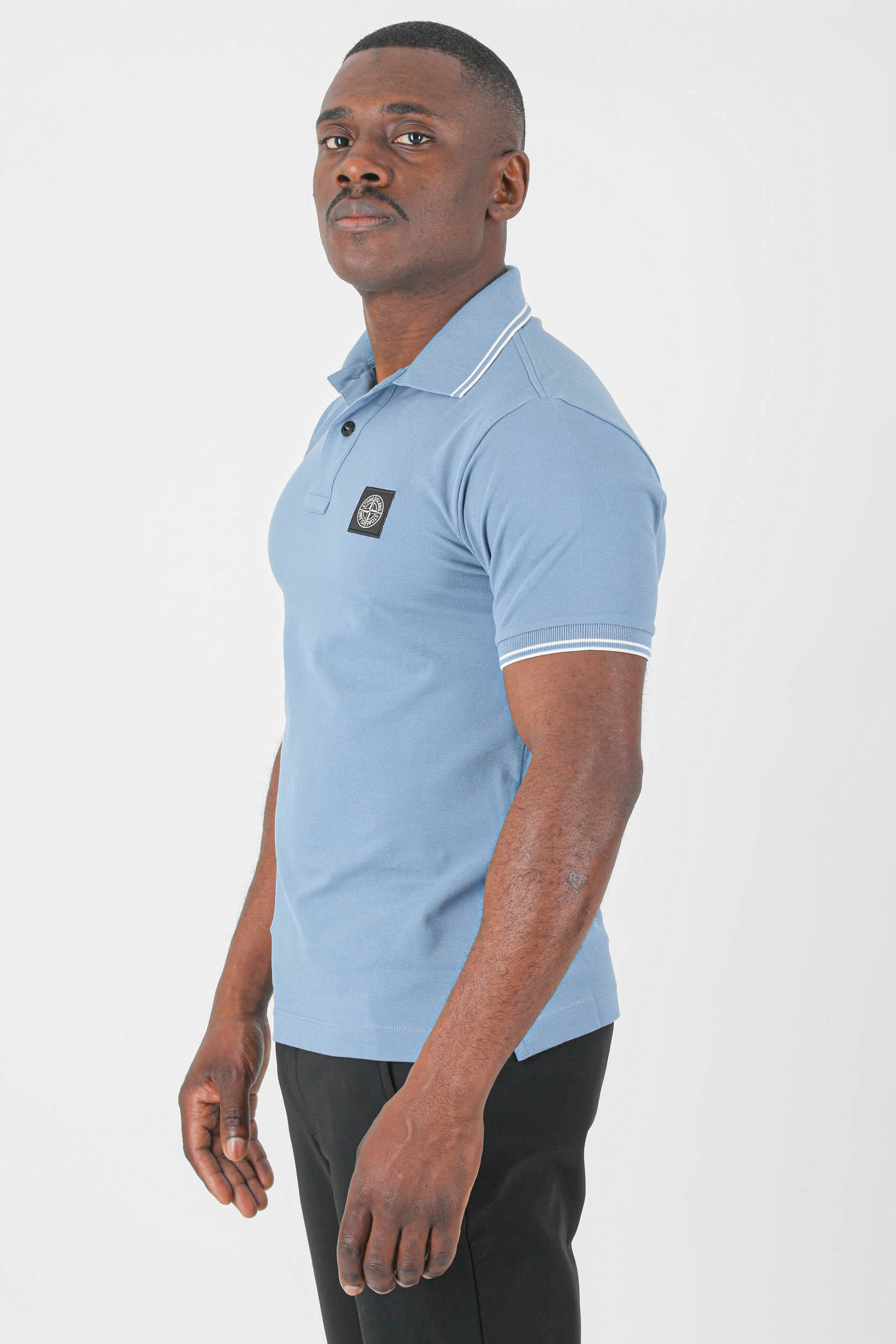 POLO STONE ISLAND BLEU 761522S18-V0046