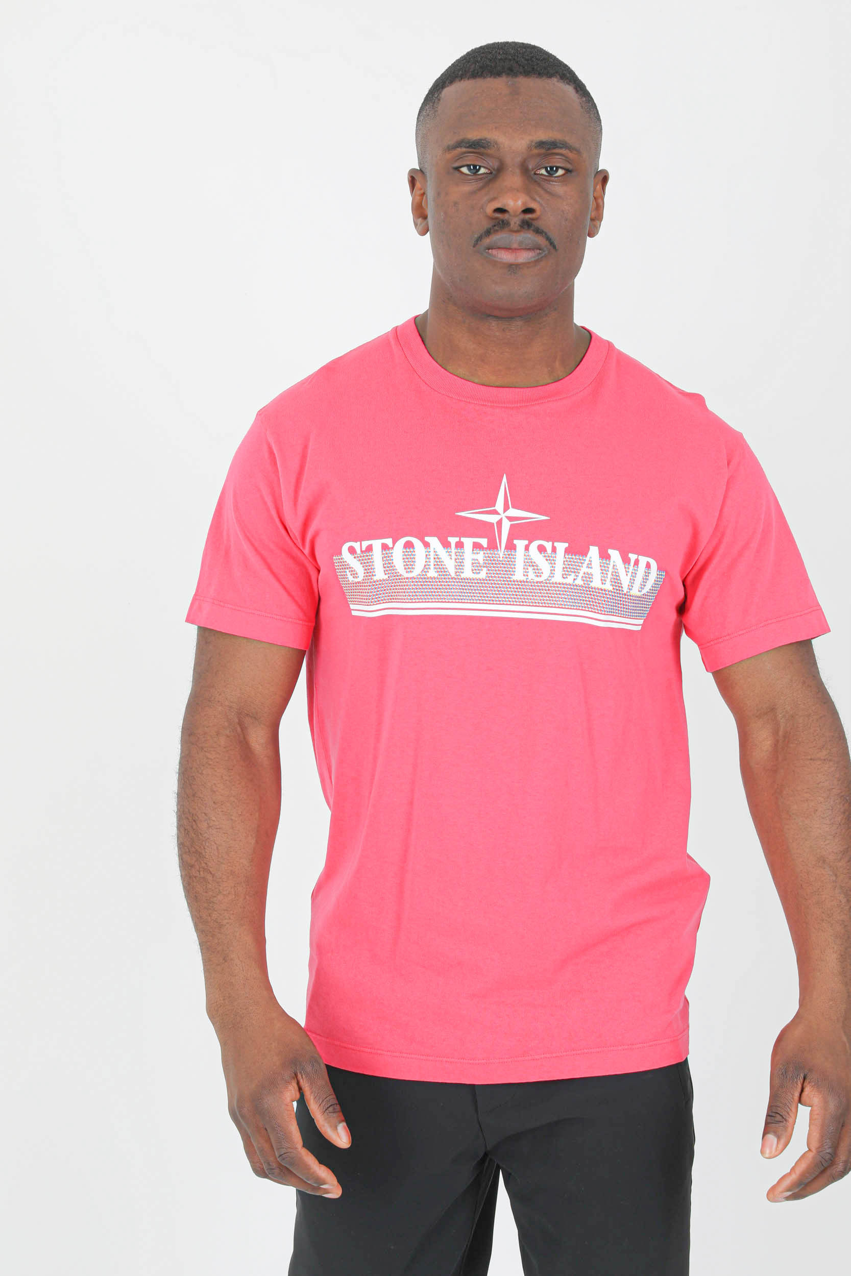 stone island t shirt pink