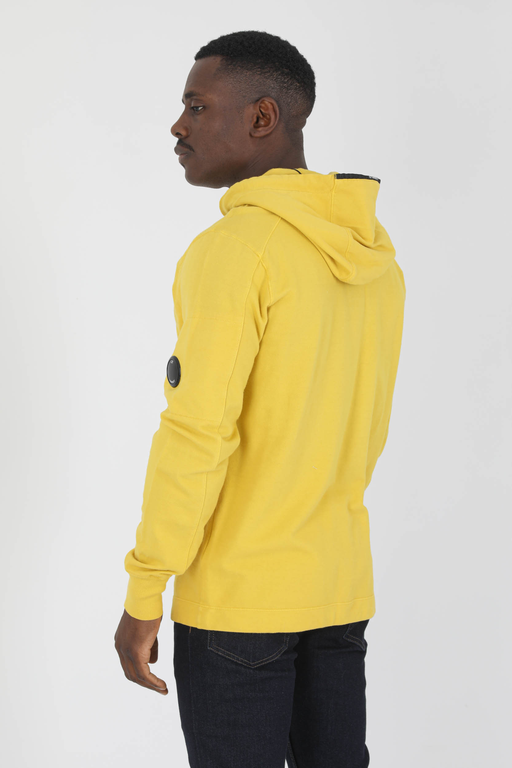 SWEAT A CAPUCHE C.P COMPANY JAUNE S033A-239