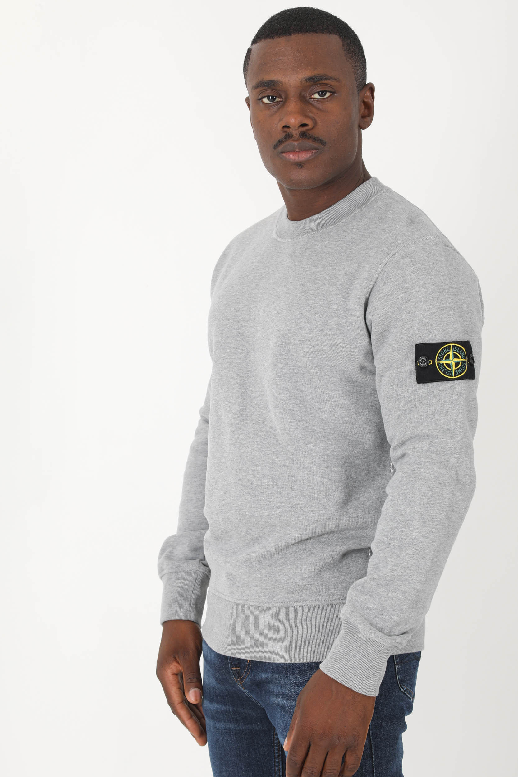 SWEAT STONE ISLAND GRIS 771563020-V0M64