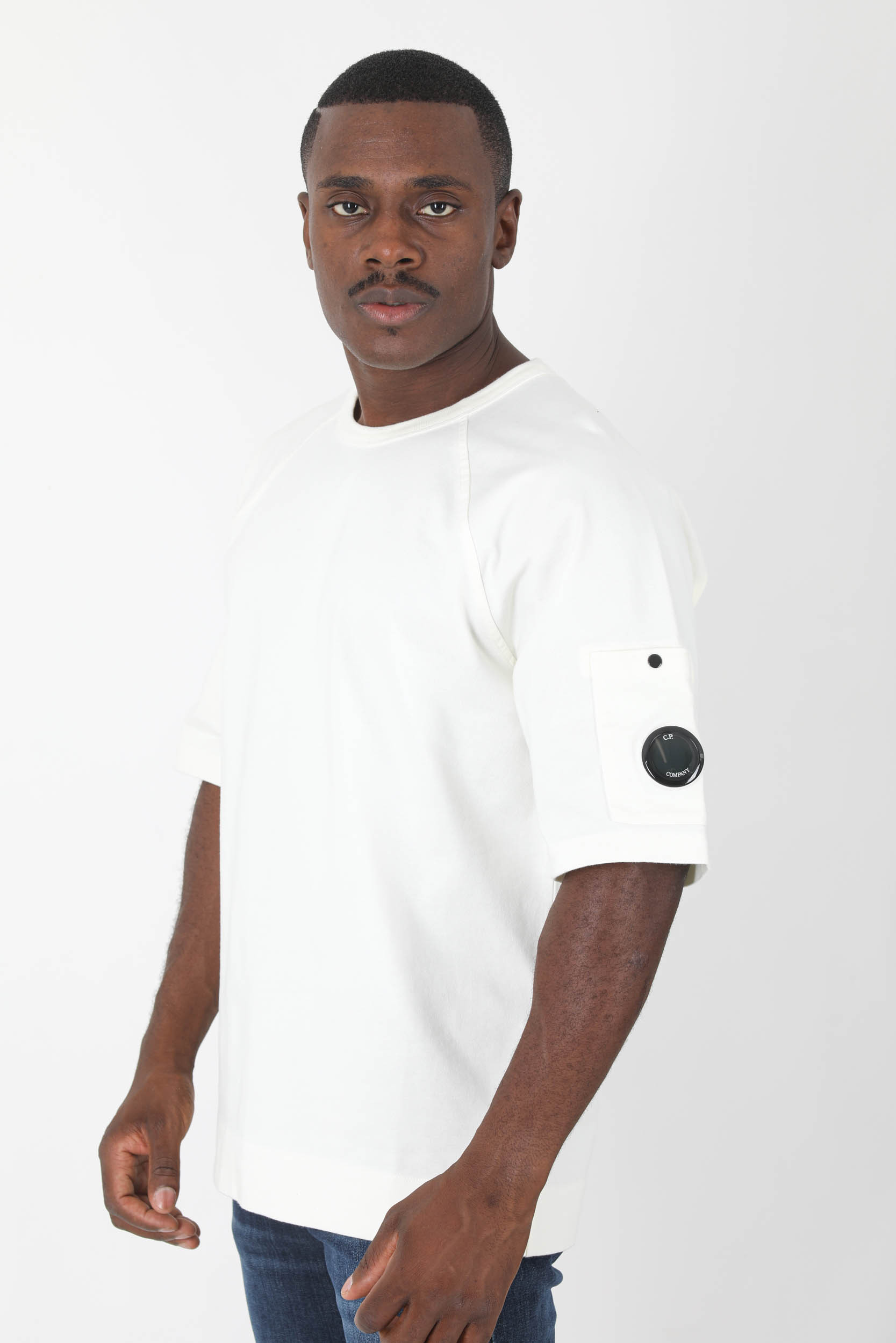 T-SHIRT OVERSIZE C.P COMPANY BLANC S230A-103