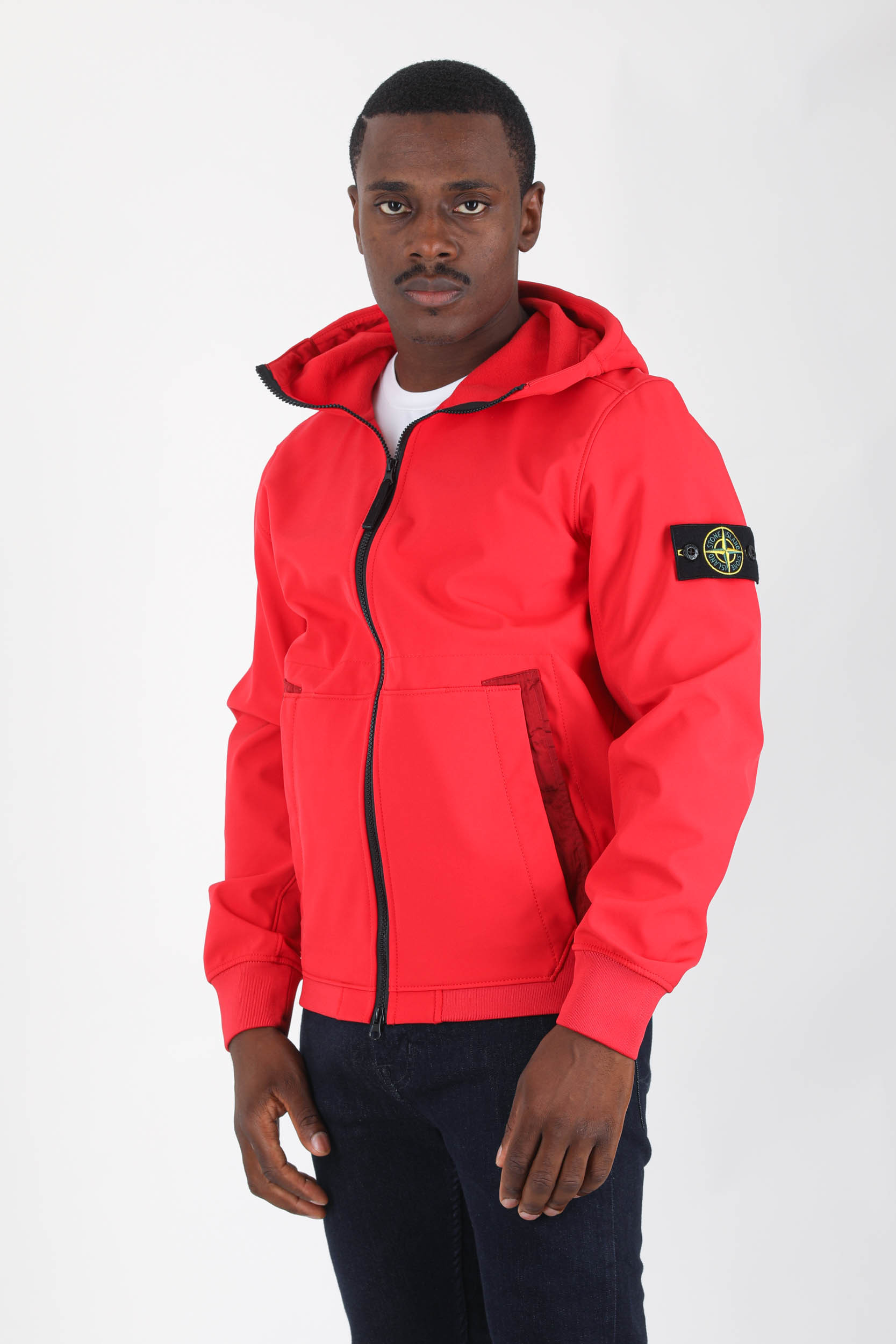 SOFT-SHELL STONE ISLAND ROUGE 7715Q0122-V0010