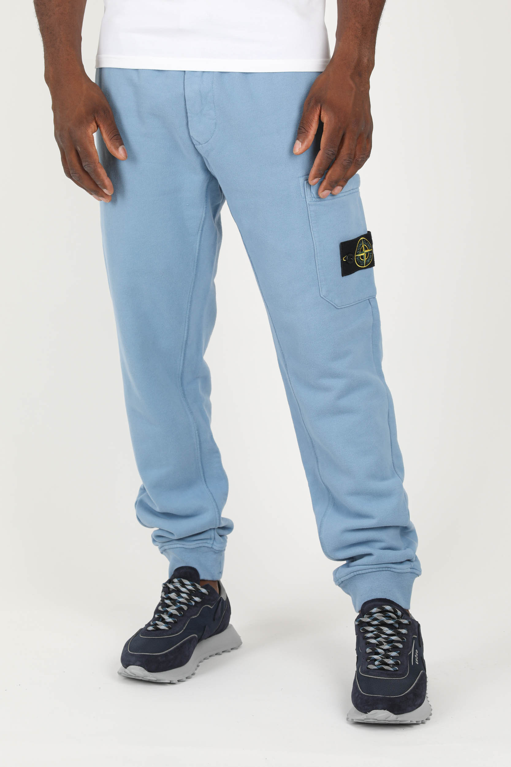 BAS DE JOGGING STONE ISLAND BLEU 771564520-V0046