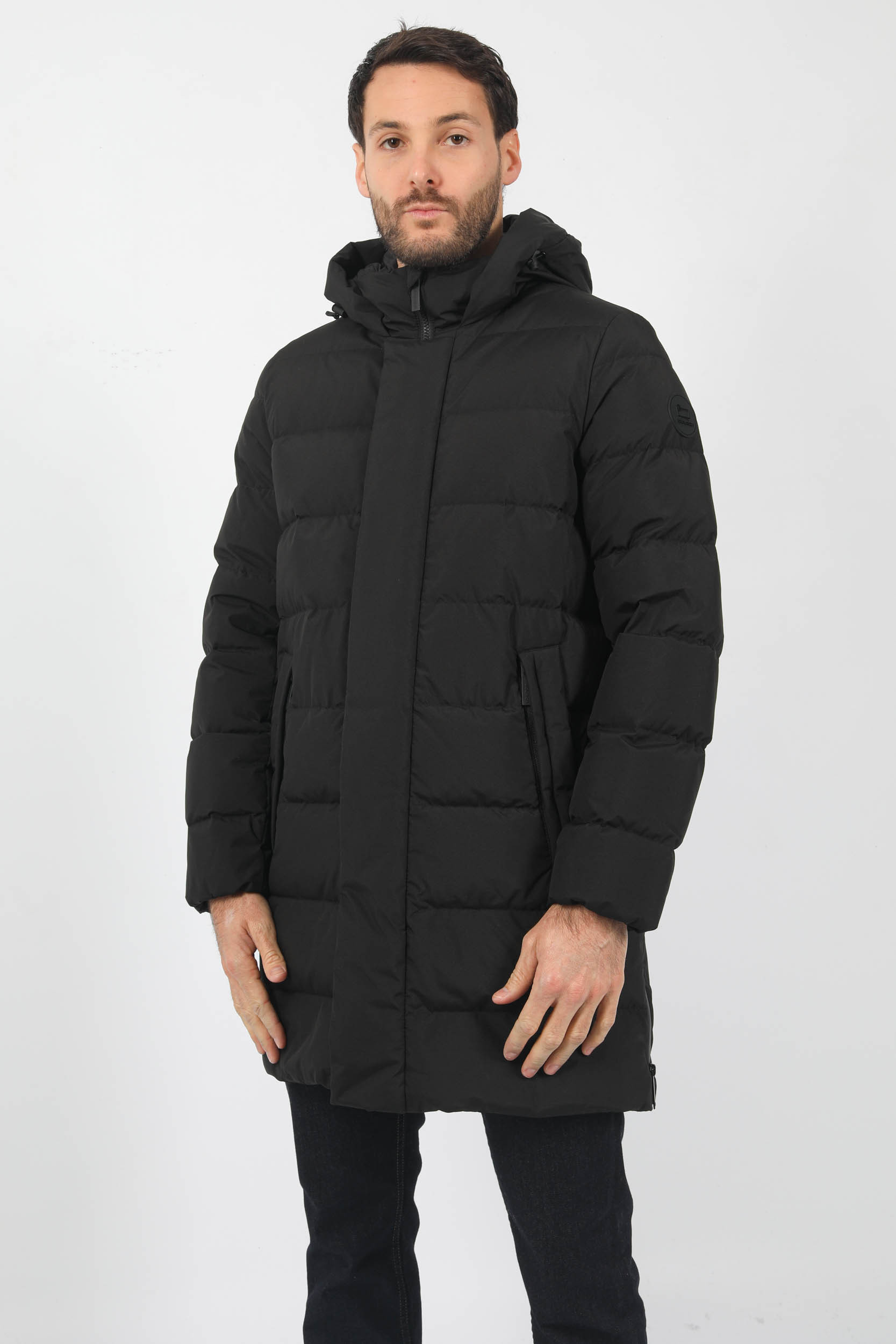 DOUDOUNE LONGUE WOOLRICH NOIR WOOU0634-100