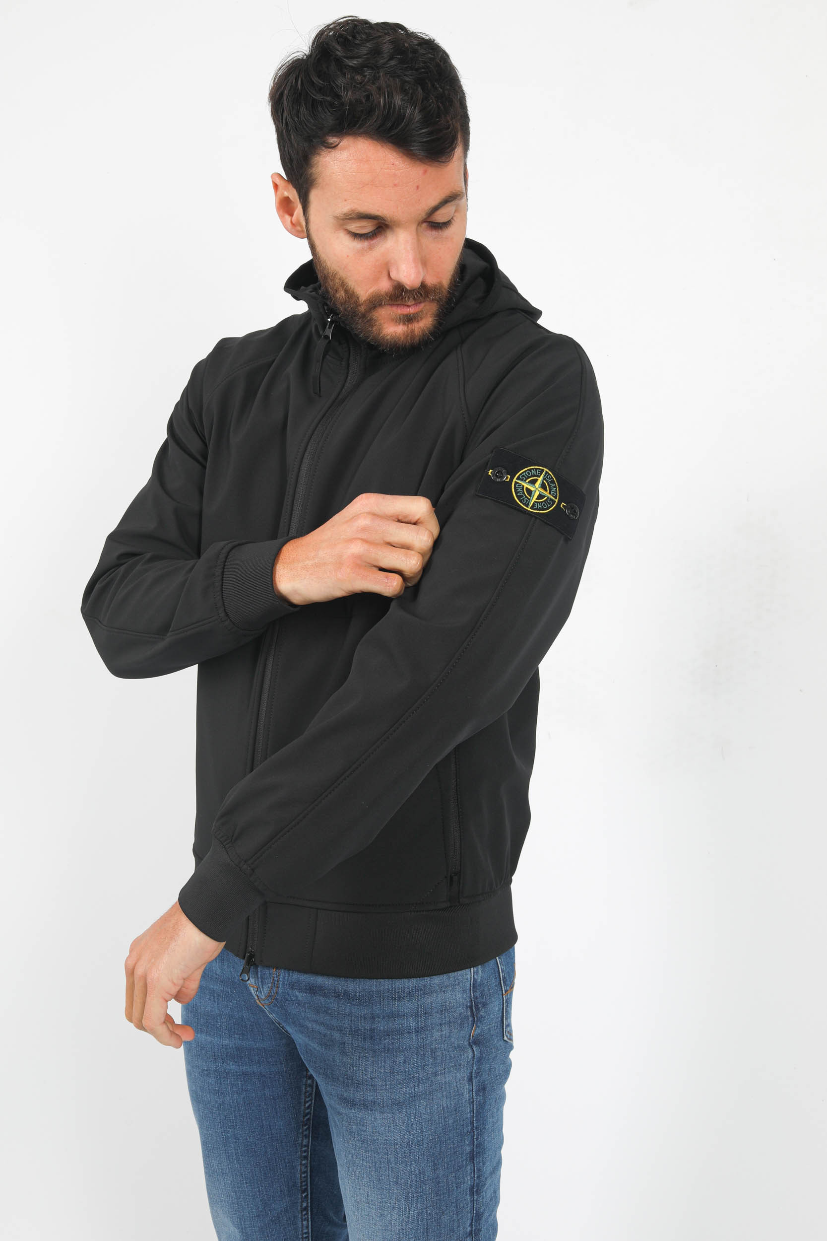 SOFT-SHELL STONE ISLAND NOIR 781540927-V0029