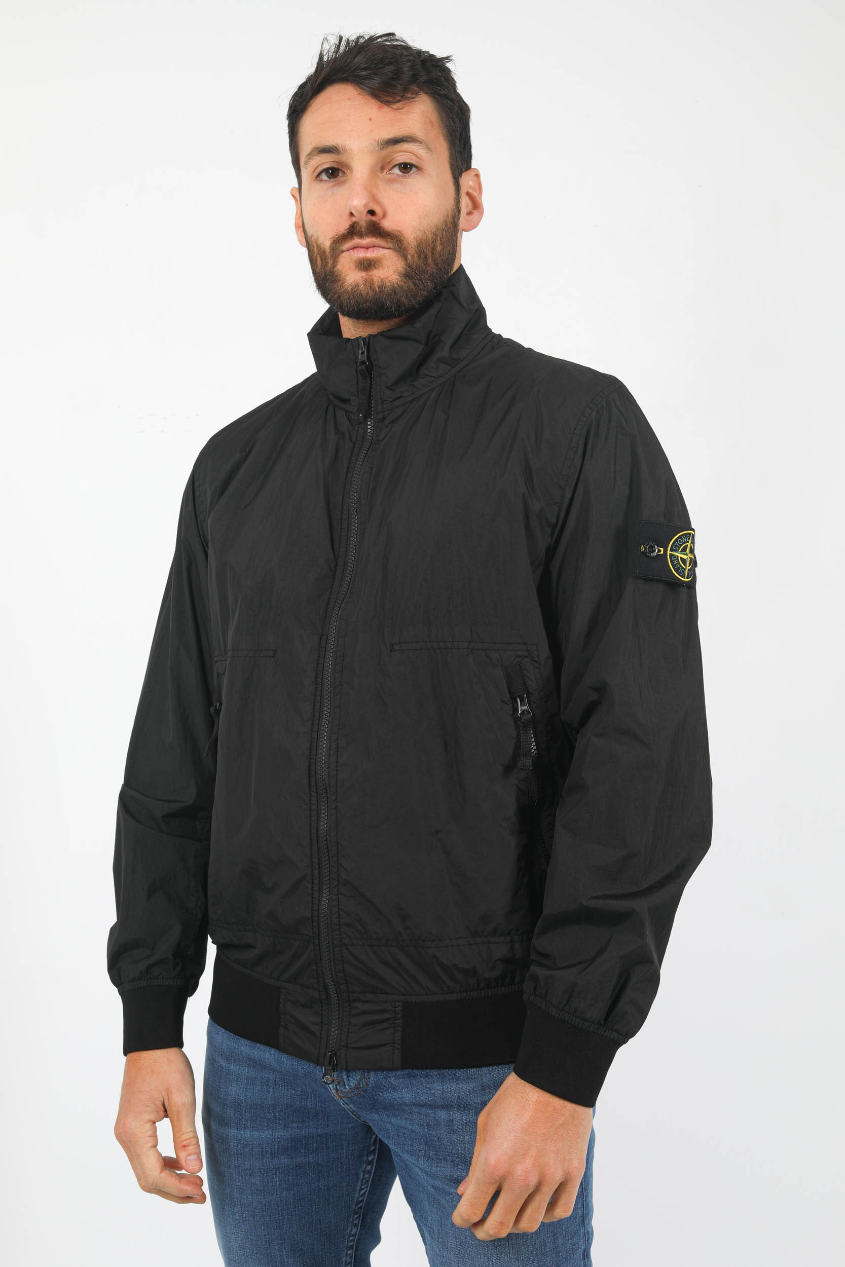 BLOUSON STONE ISLAND NYLON SANS CAPUCHE NOIR 781542822 V0029