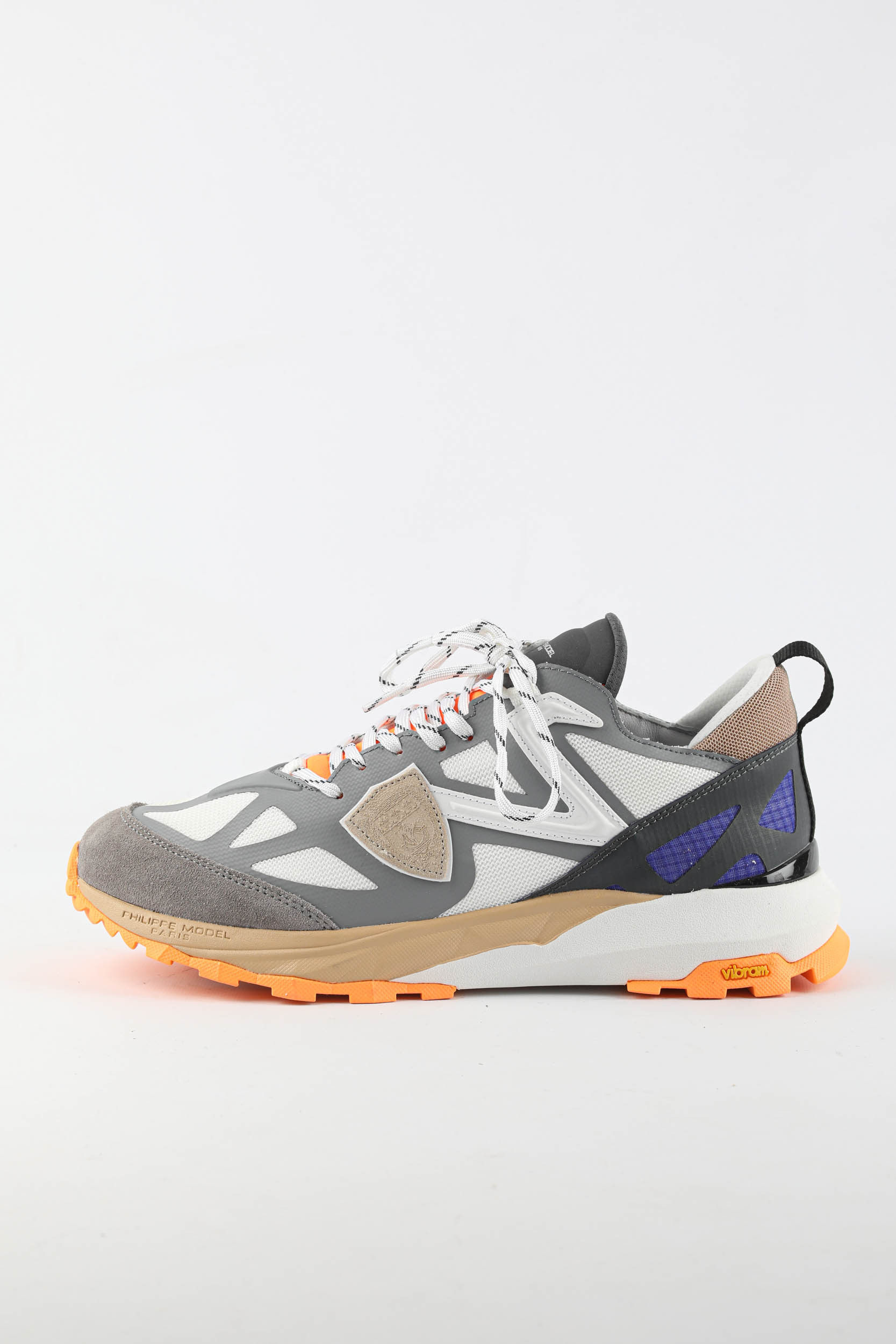 BASKETS PHILIPPE MODEL ROCX GREY ORANGE RXLU-TP02