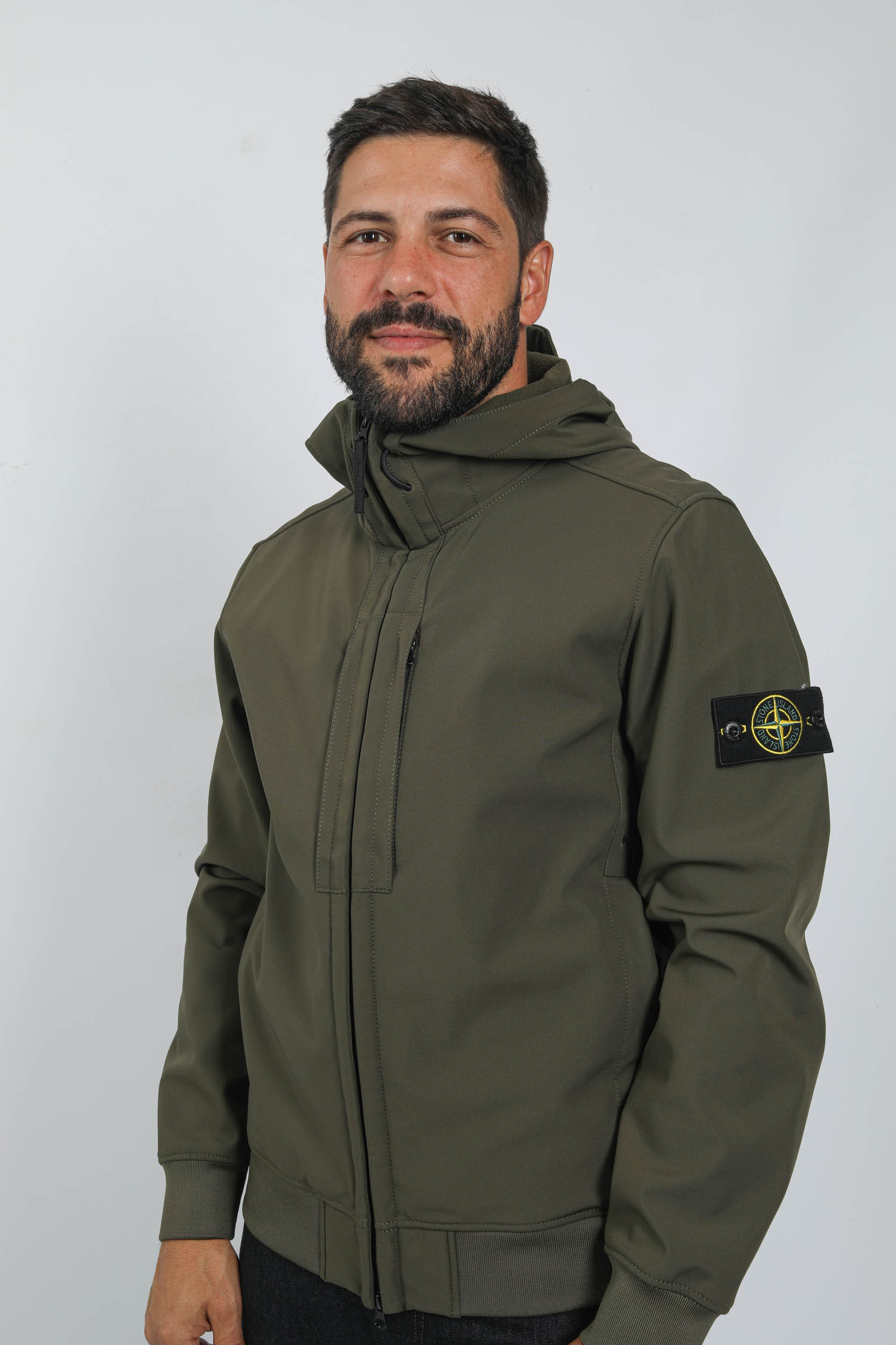 Veste kaki top stone island