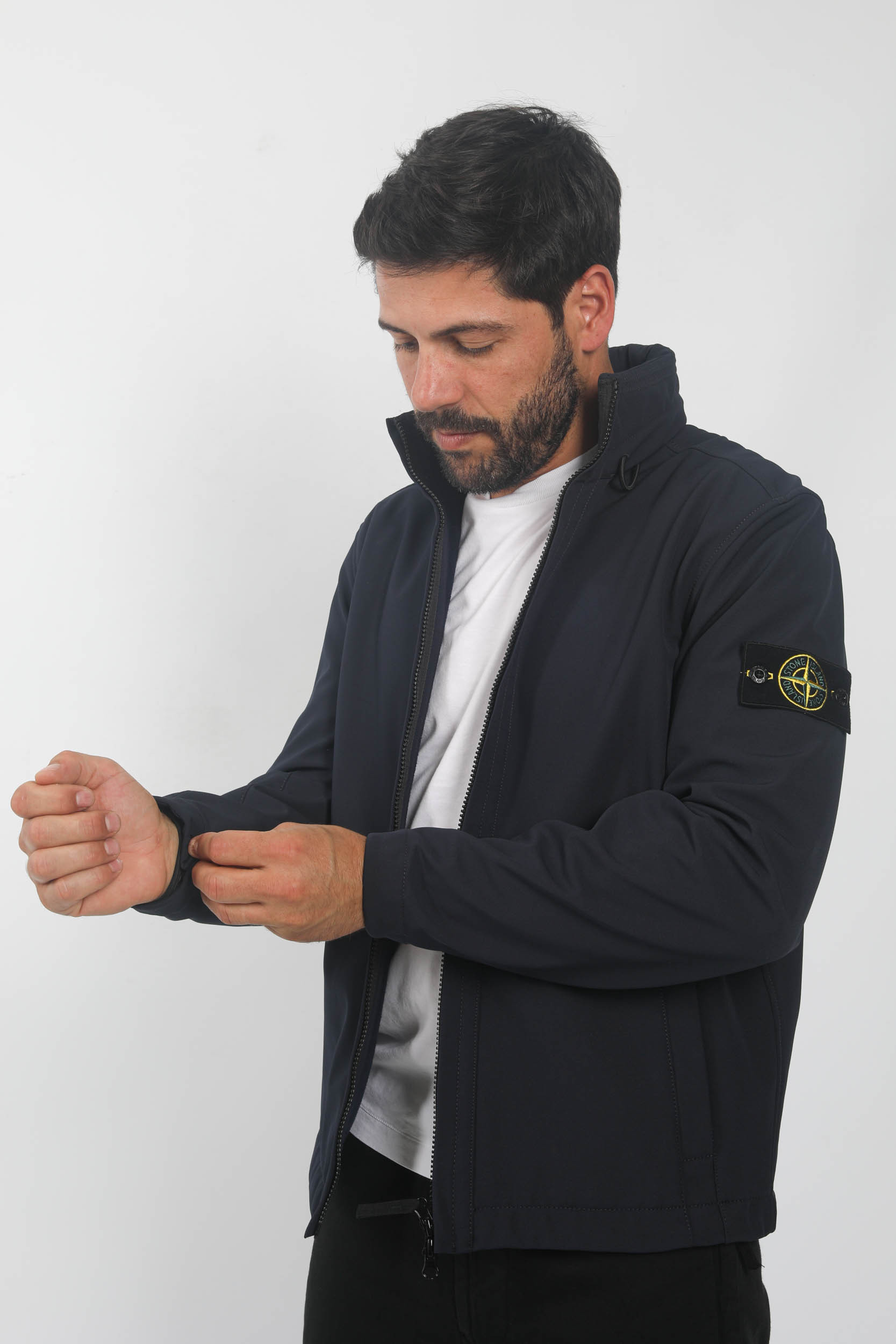 BLOUSON SOFT-SHELL SANS CAPUCHE STONE ISLAND MARINE 7915Q0222-V0020