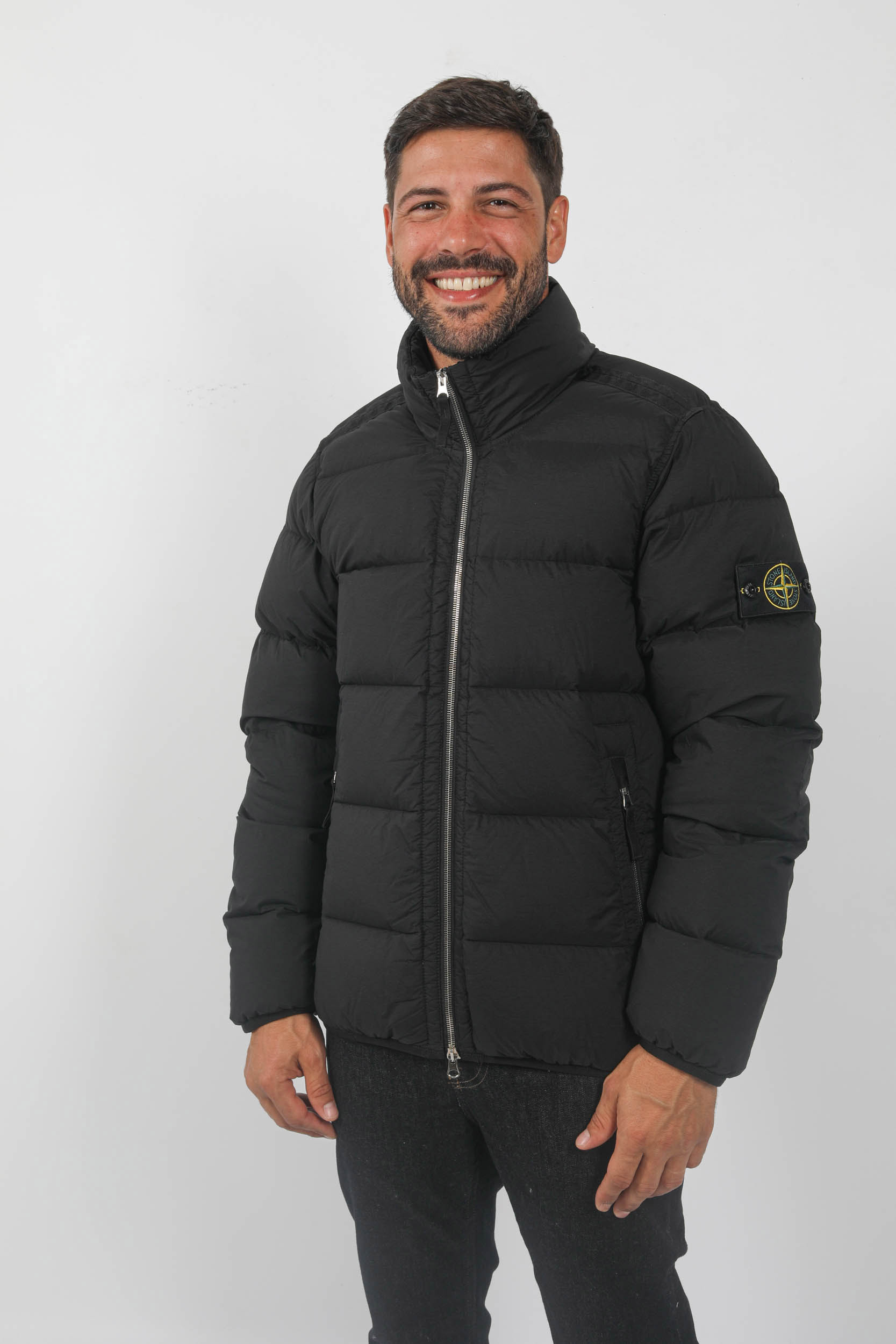 Doudoune noir sans capuche deals