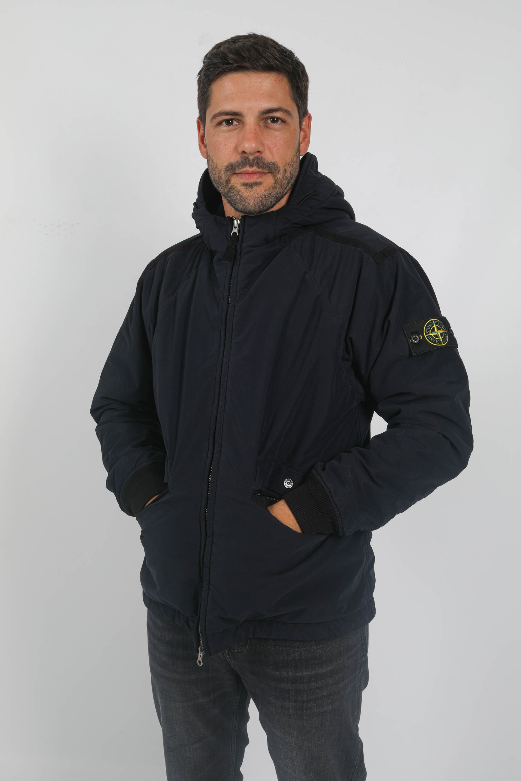 BLOUSON STONE ISLAND PEAU DE PECHE MARINE 791541631-V0020