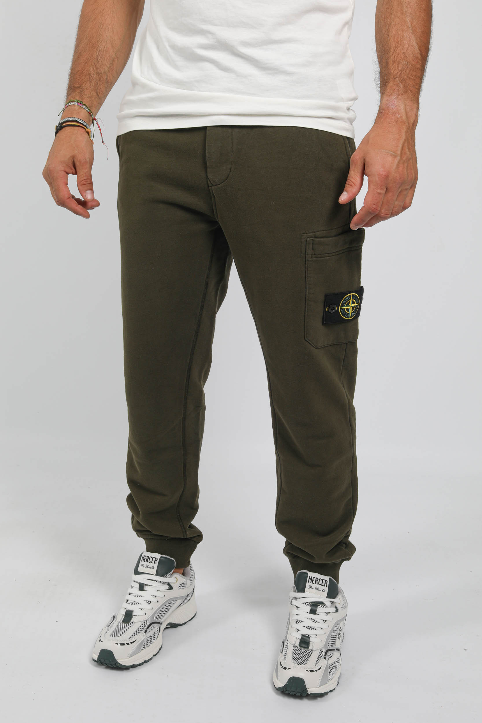 PANTALON DE JOGGING STONE ISLAND KAKI 681561660 V0154