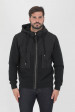 SWEAT ZIPPE C.P COMPANY NOIR BI MATIERE S281A-999