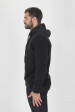 SWEAT ZIPPE C.P COMPANY NOIR BI MATIERE S281A-999