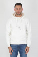 SWEAT A CAPUCHE C.P COMPANY BLANC S009A-103