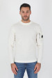 PULL C.P COMPANY MERINOS BLANC N105A-103