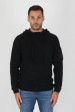 PULL EN LAINE A CAPUCHE C.P COMPANY NOIR N198A-999