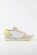 BASKETS PHILIPPE MODEL RUNNING NEON BALNC/JAUNE TZLU-WNL2