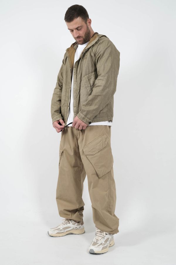 Produit VESTE C.P COMPANY A CAPUCHE LUNETTES BEIGE W202A-305